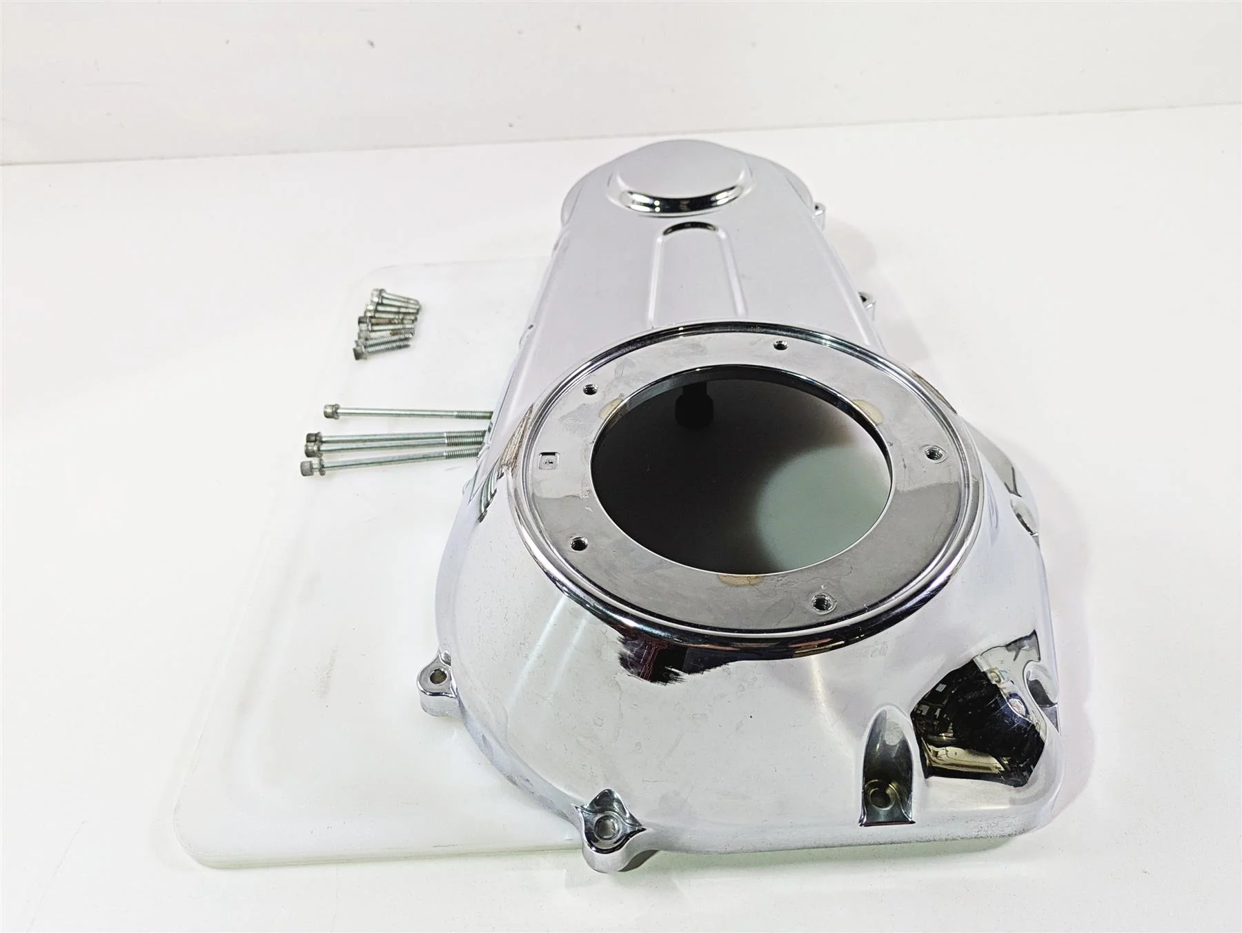 2008 Harley FXCWC Softail Rocker Outer Primary Drive Clutch Cover 60784-06 - Image 4