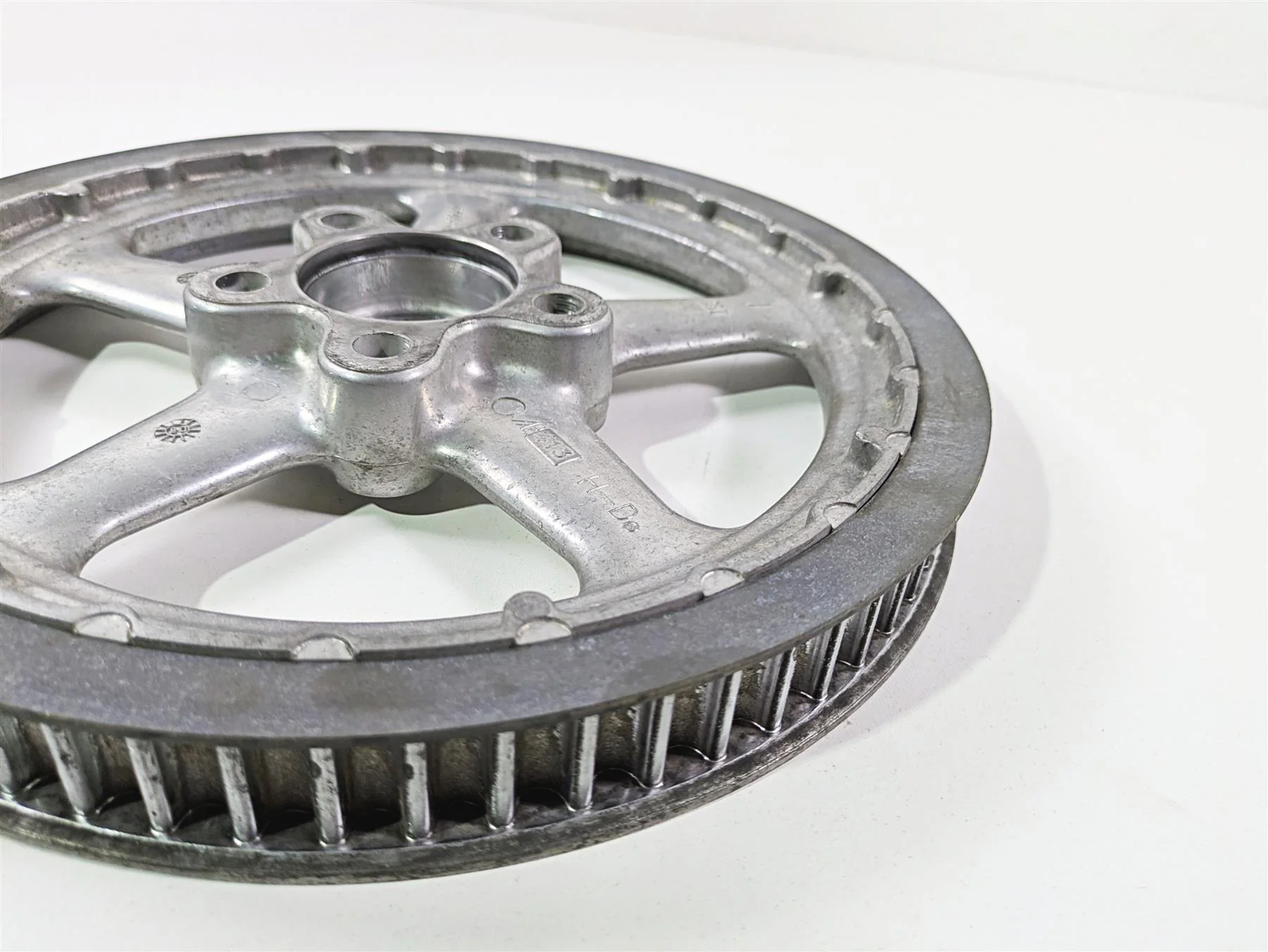 2008 Harley FXCWC Softail Rocker Rear Drive Belt Pulley 66T 1" 40585-08 - Image 10