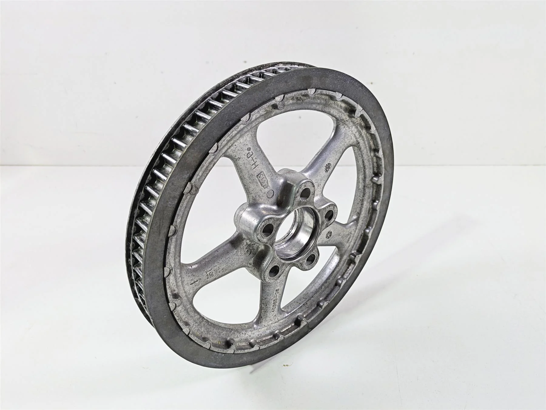 2008 Harley FXCWC Softail Rocker Rear Drive Belt Pulley 66T 1" 40585-08 - Image 11
