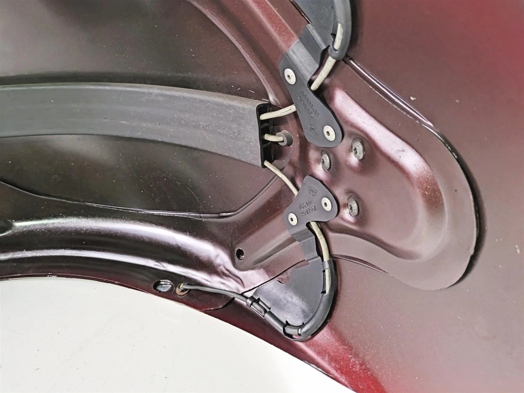 2008 Harley FXCWC Softail Rocker Rear Fender Crimson Red - Read 60132-08 - Image 11