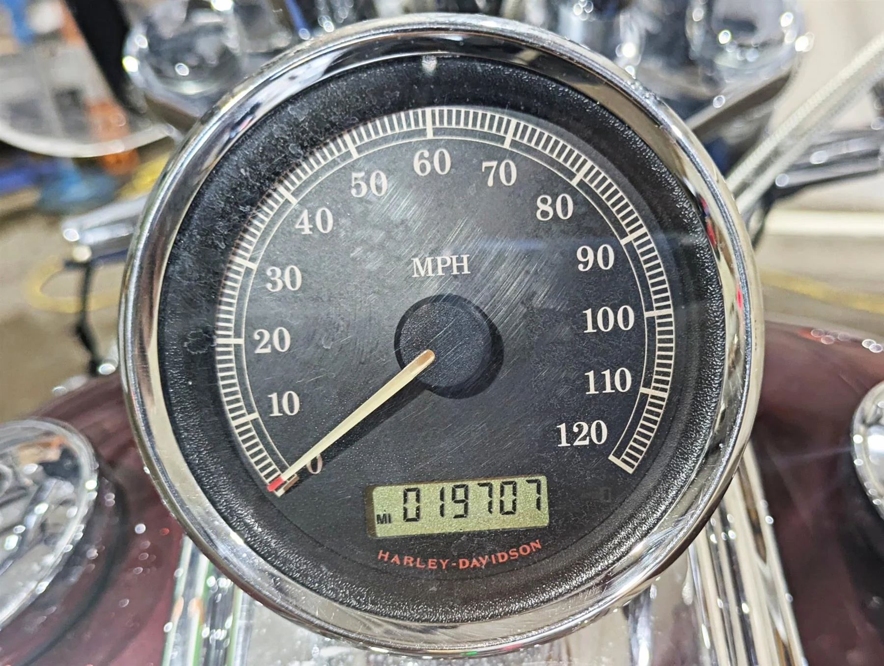 2008 Harley FXCWC Softail Rocker Speedometer Gauge Instrument - 19k 67517-08 - Image 2