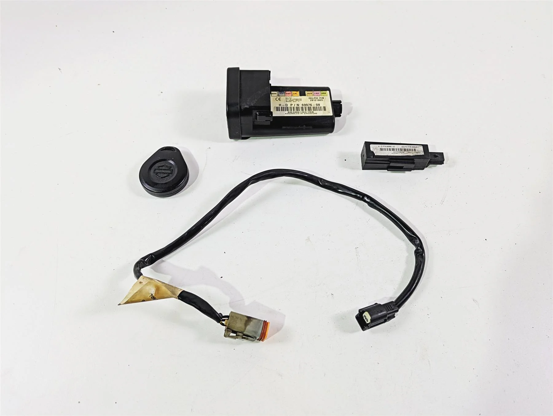 2008 Harley FXCWC Softail Rocker Tssm Security Module Fob Antenna Set 69976-08
