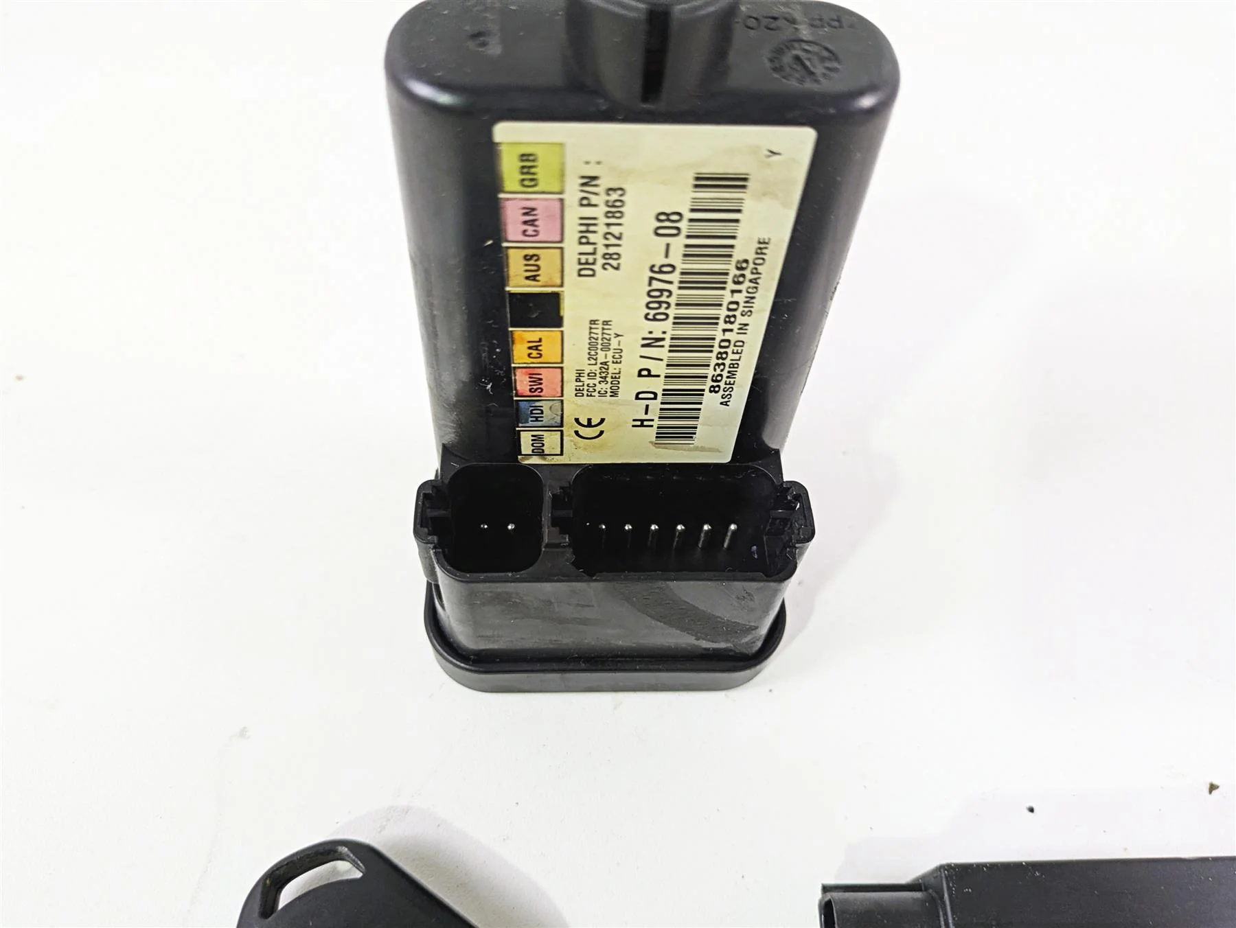 2008 Harley FXCWC Softail Rocker Tssm Security Module Fob Antenna Set 69976-08 - Image 11