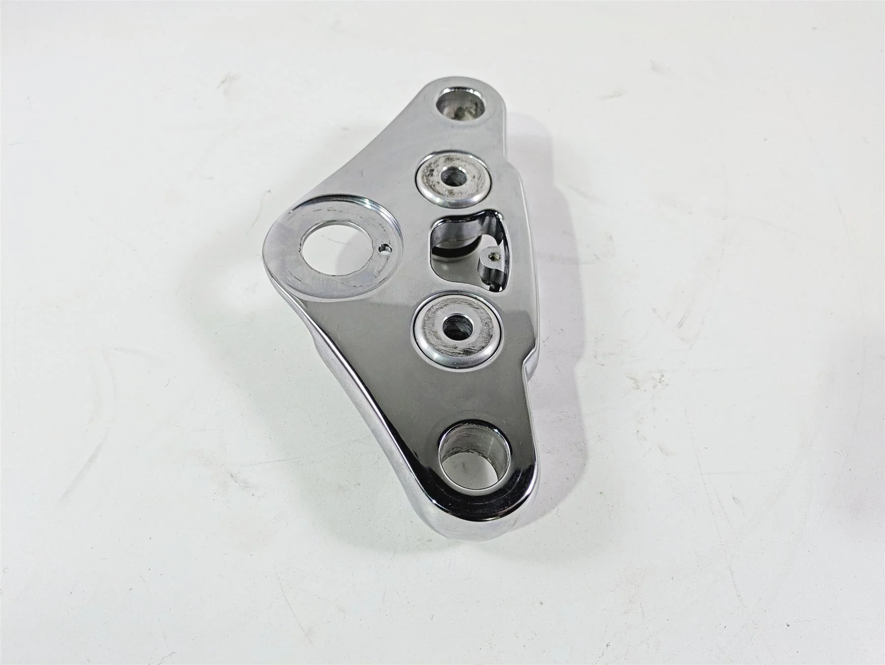 2008 Harley FXCWC Softail Rocker Upper Triple Tree Steering Clamp 46637-08 - Image 2
