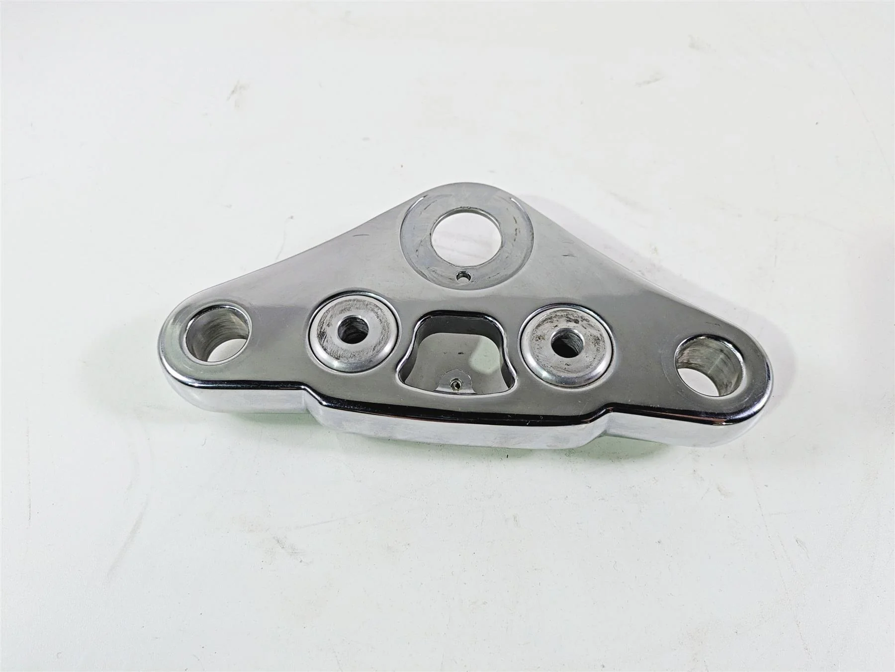 2008 Harley FXCWC Softail Rocker Upper Triple Tree Steering Clamp 46637-08 - Image 3