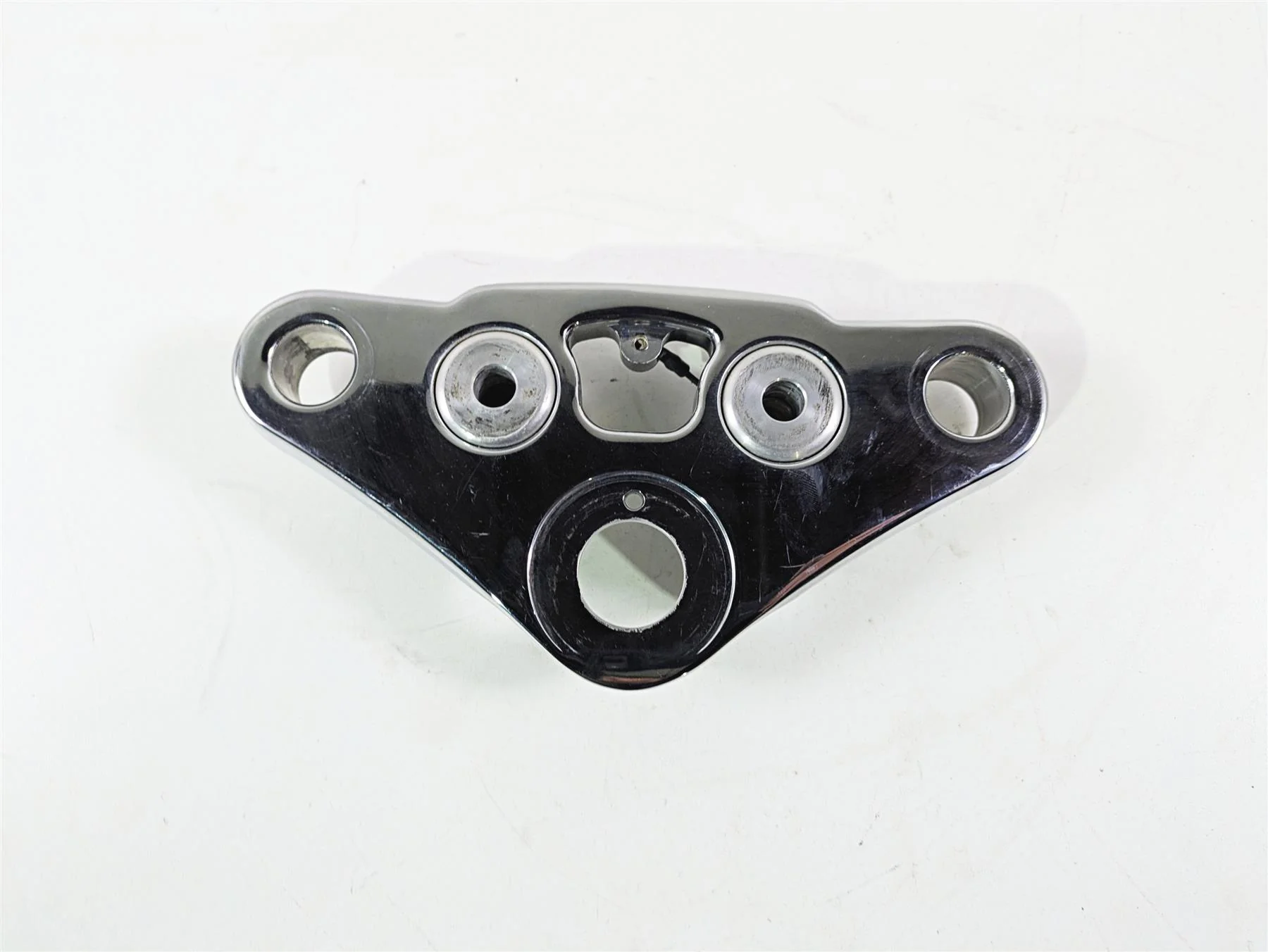 2008 Harley FXCWC Softail Rocker Upper Triple Tree Steering Clamp 46637-08 - Image 5