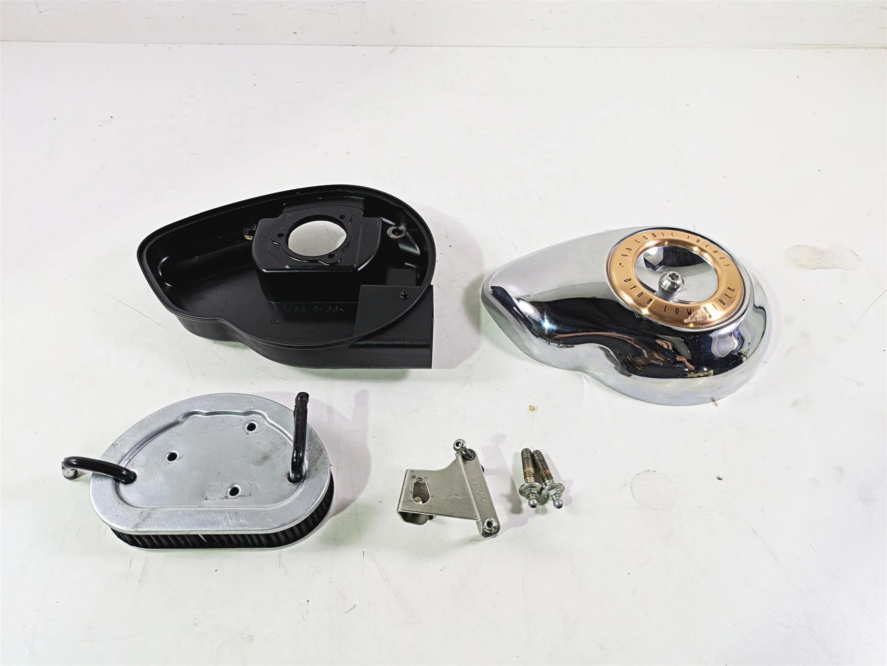 2008 Harley FXDL Dyna Low Rider 105TH Air Cleaner Breather Filter Set 29182-08A