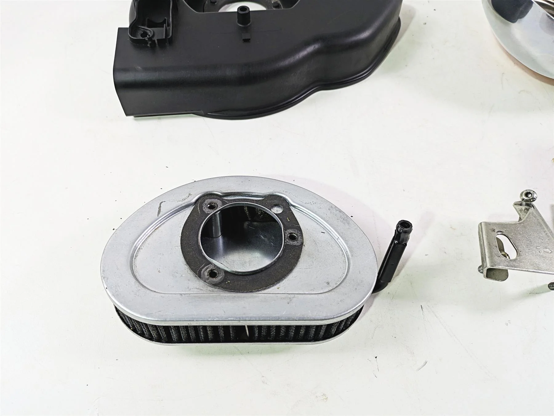 2008 Harley FXDL Dyna Low Rider 105TH Air Cleaner Breather Filter Set 29182-08A - Image 11