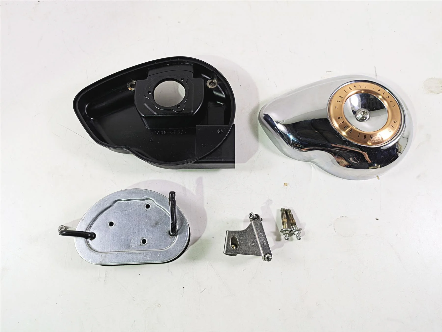 2008 Harley FXDL Dyna Low Rider 105TH Air Cleaner Breather Filter Set 29182-08A - Image 2