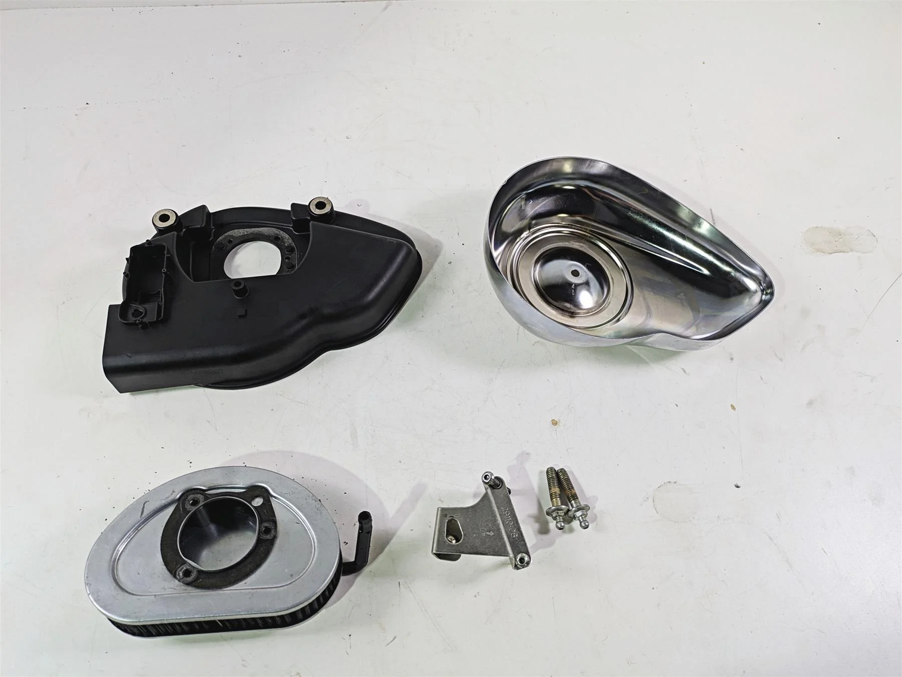 2008 Harley FXDL Dyna Low Rider 105TH Air Cleaner Breather Filter Set 29182-08A - Image 8
