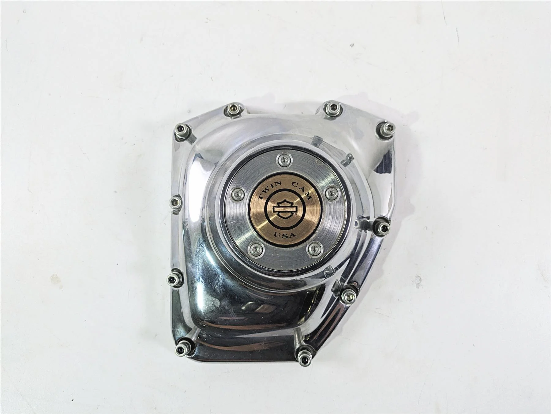 2008 Harley FXDL Dyna Low Rider 105TH Cam Shaft Side Chrome Cover 25362-01A