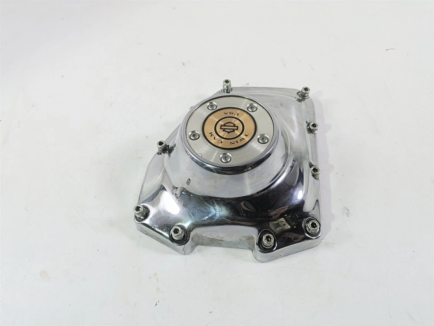 2008 Harley FXDL Dyna Low Rider 105TH Cam Shaft Side Chrome Cover 25362-01A - Image 11