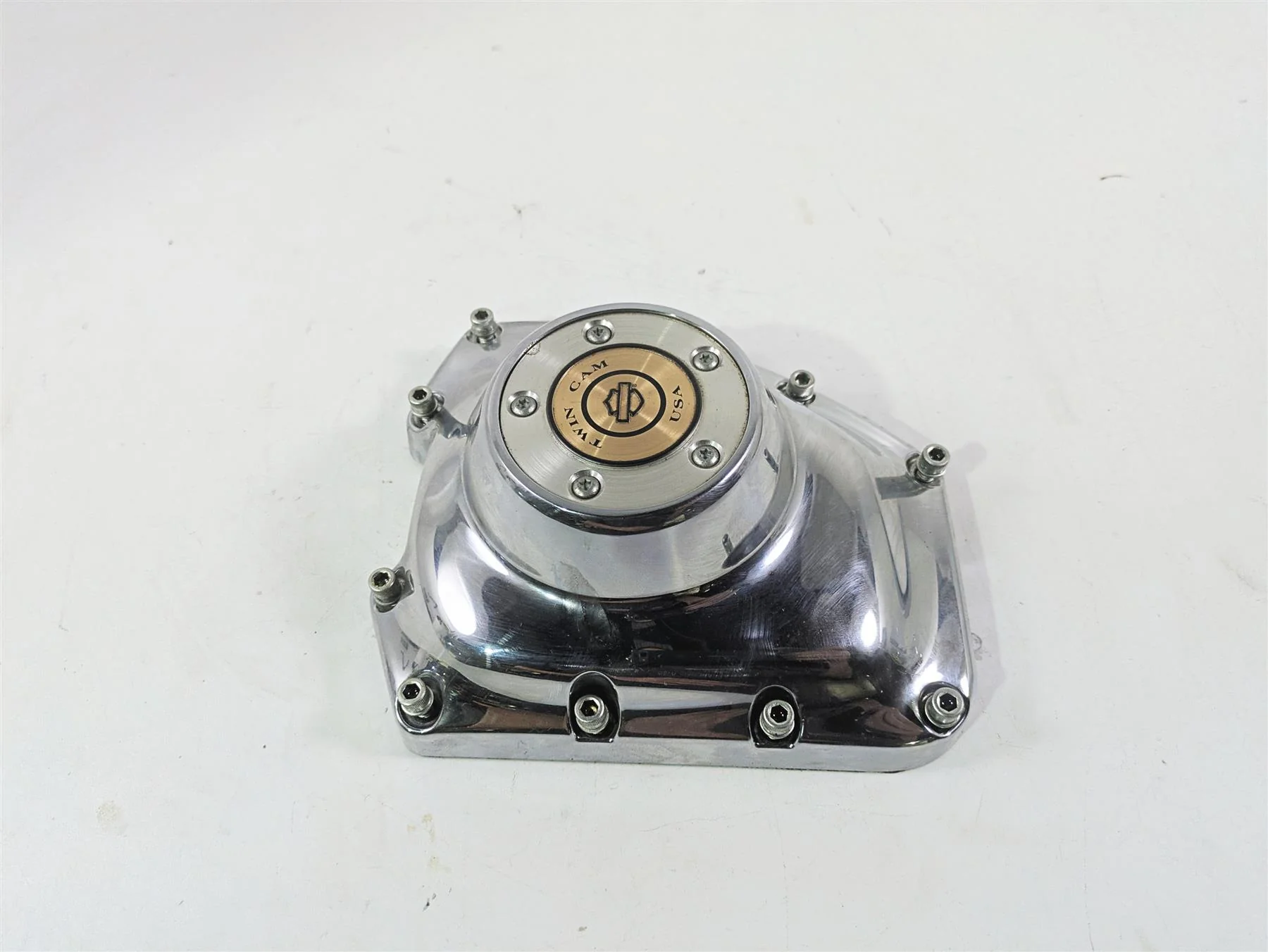 2008 Harley FXDL Dyna Low Rider 105TH Cam Shaft Side Chrome Cover 25362-01A - Image 12