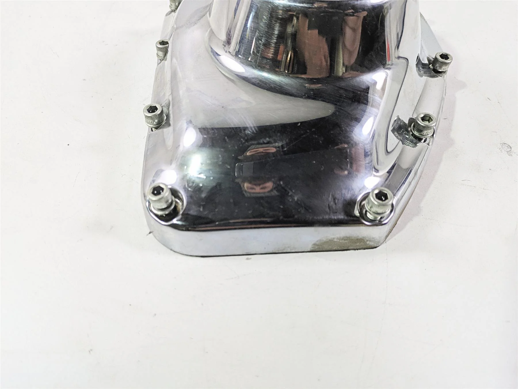 2008 Harley FXDL Dyna Low Rider 105TH Cam Shaft Side Chrome Cover 25362-01A - Image 4