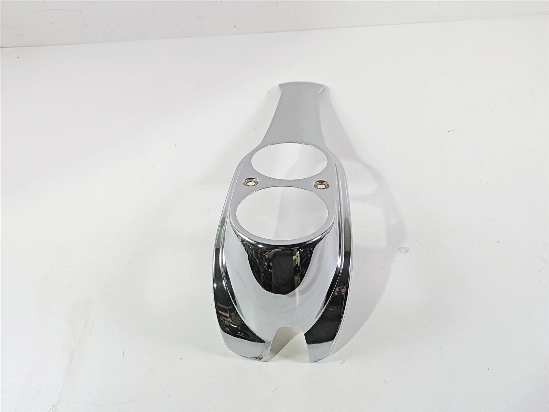 2008 Harley FXDL Dyna Low Rider 105TH Chrome Tank Console Gauge Cover 61695-05 - Image 12