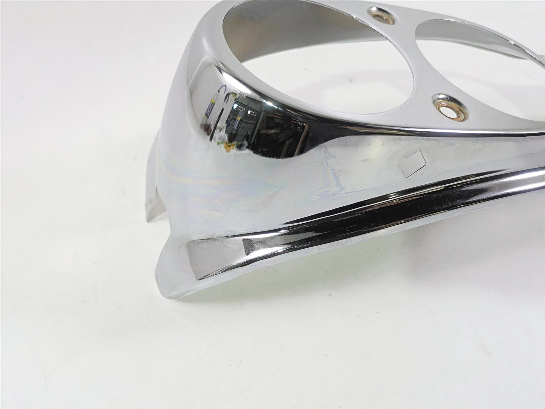 2008 Harley FXDL Dyna Low Rider 105TH Chrome Tank Console Gauge Cover 61695-05 - Image 2