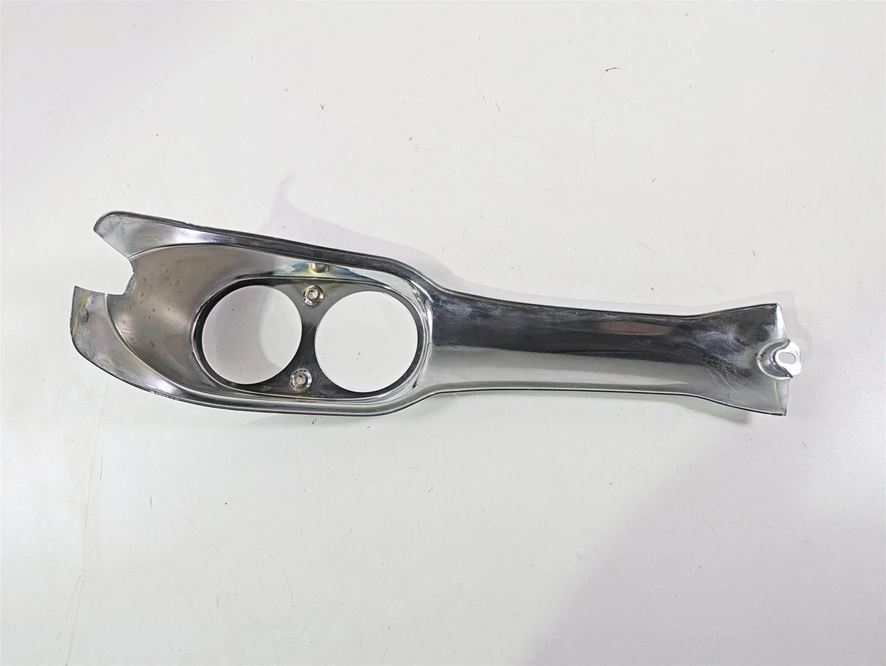 2008 Harley FXDL Dyna Low Rider 105TH Chrome Tank Console Gauge Cover 61695-05 - Image 6