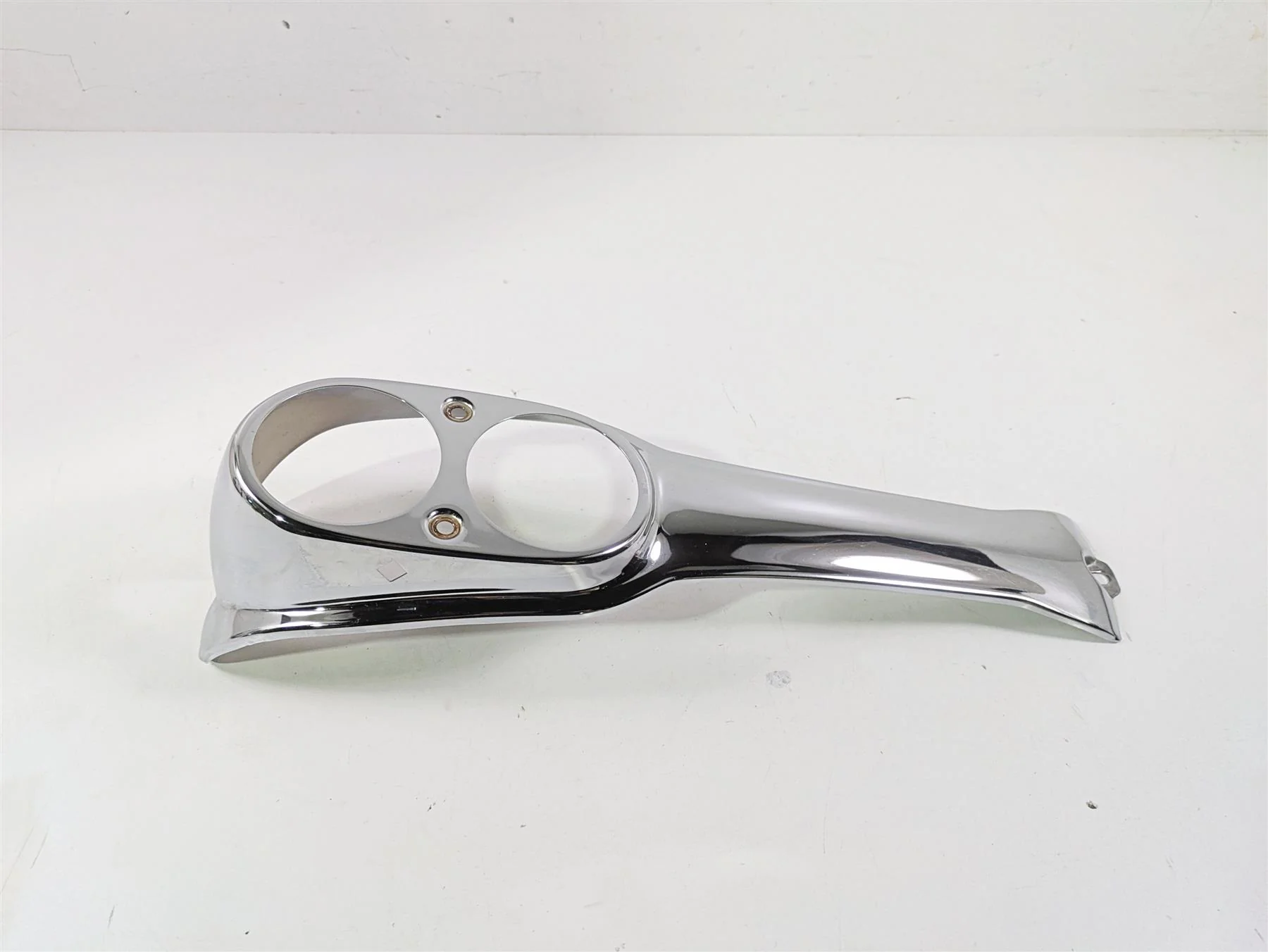 2008 Harley FXDL Dyna Low Rider 105TH Chrome Tank Console Gauge Cover 61695-05 - Image 9