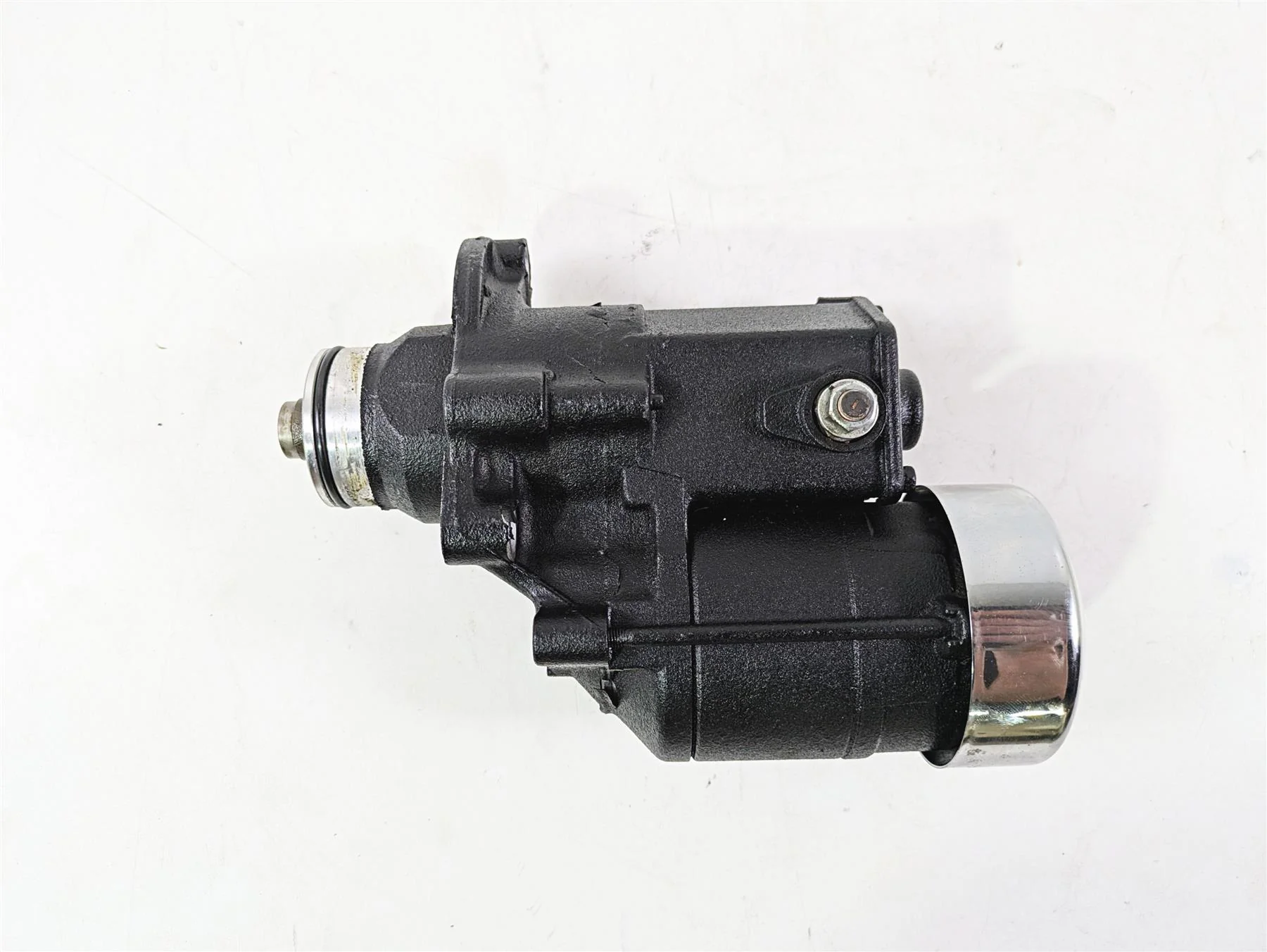 2008 Harley FXDL Dyna Low Rider 105TH Engine Starter Motor + Cover 31618-06A - Image 5
