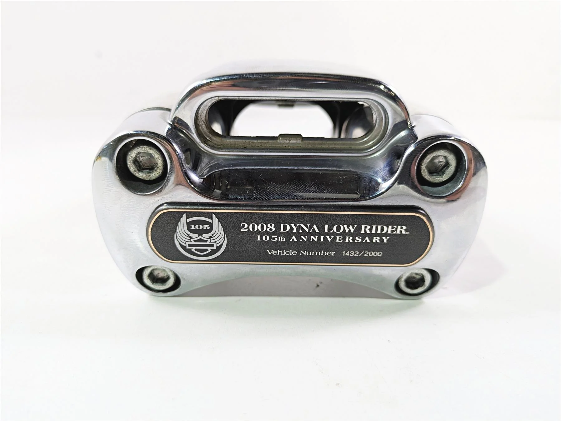 2008 Harley FXDL Dyna Low Rider 105TH Handlebar Holder Riser Set 105th 59785-06 - Image 2