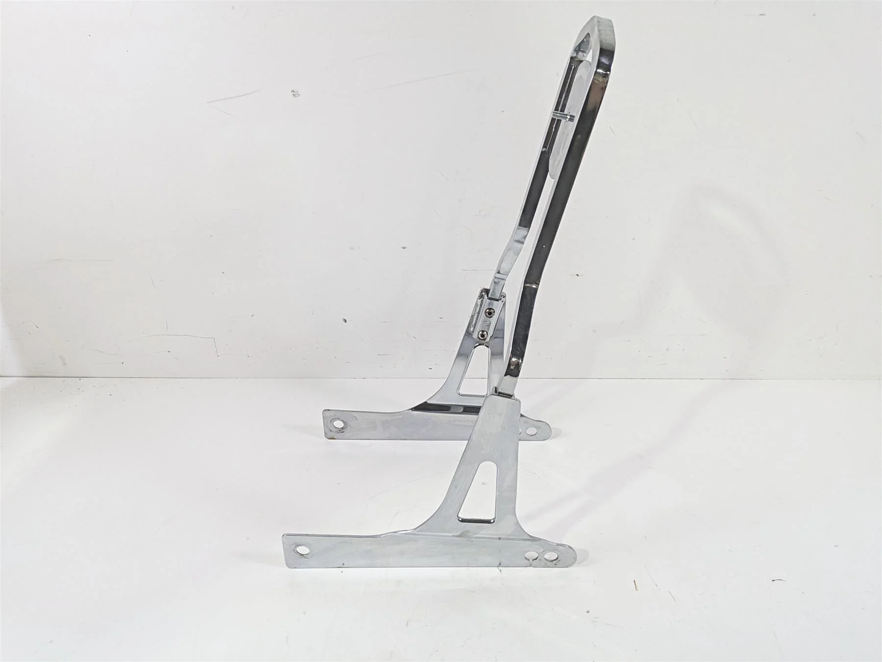 2008 Harley FXDL Dyna Low Rider 105TH Rear Chrome Back Rest Sissy Bar Mount - Image 12
