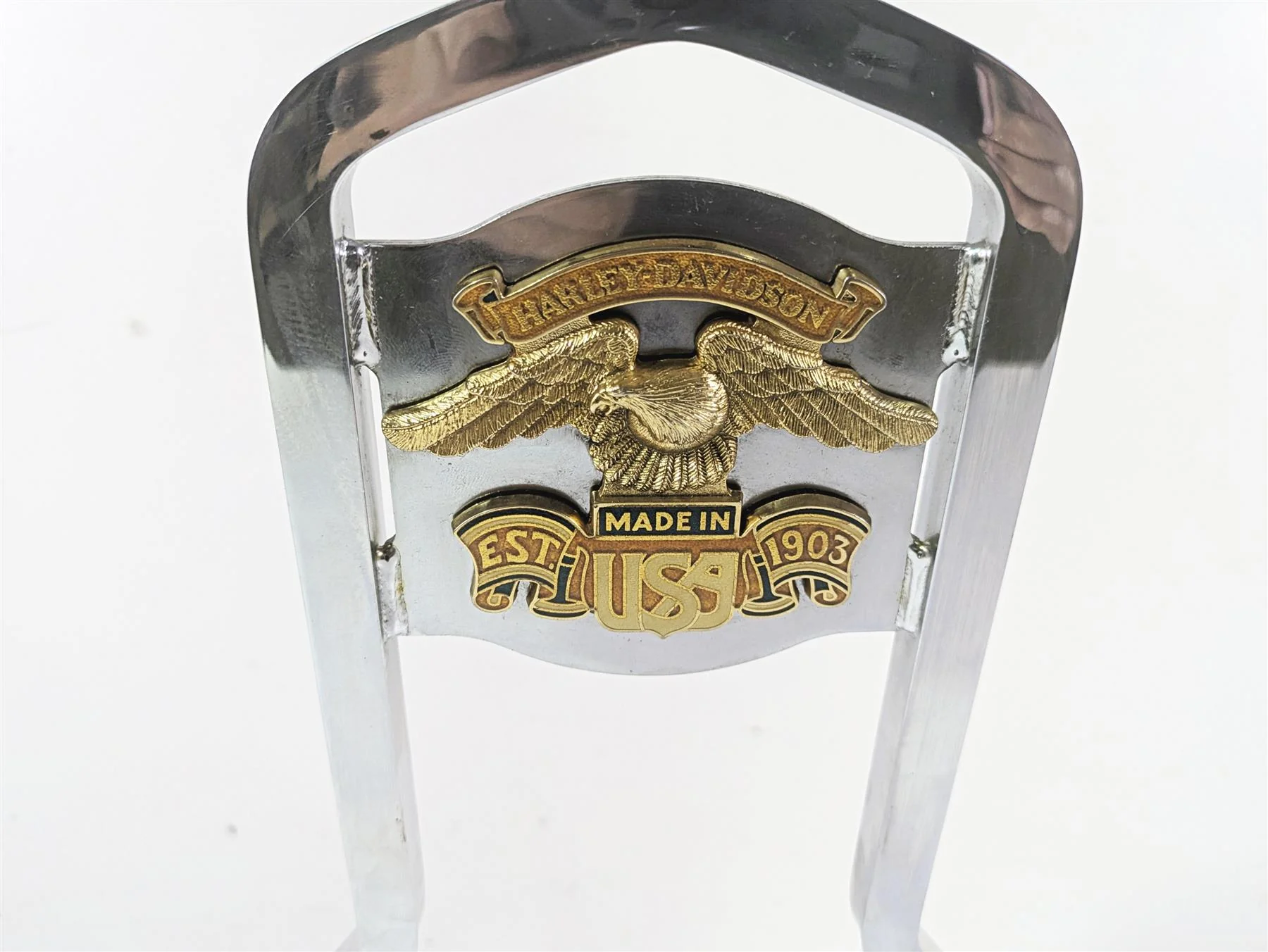 2008 Harley FXDL Dyna Low Rider 105TH Rear Chrome Back Rest Sissy Bar Mount - Image 2