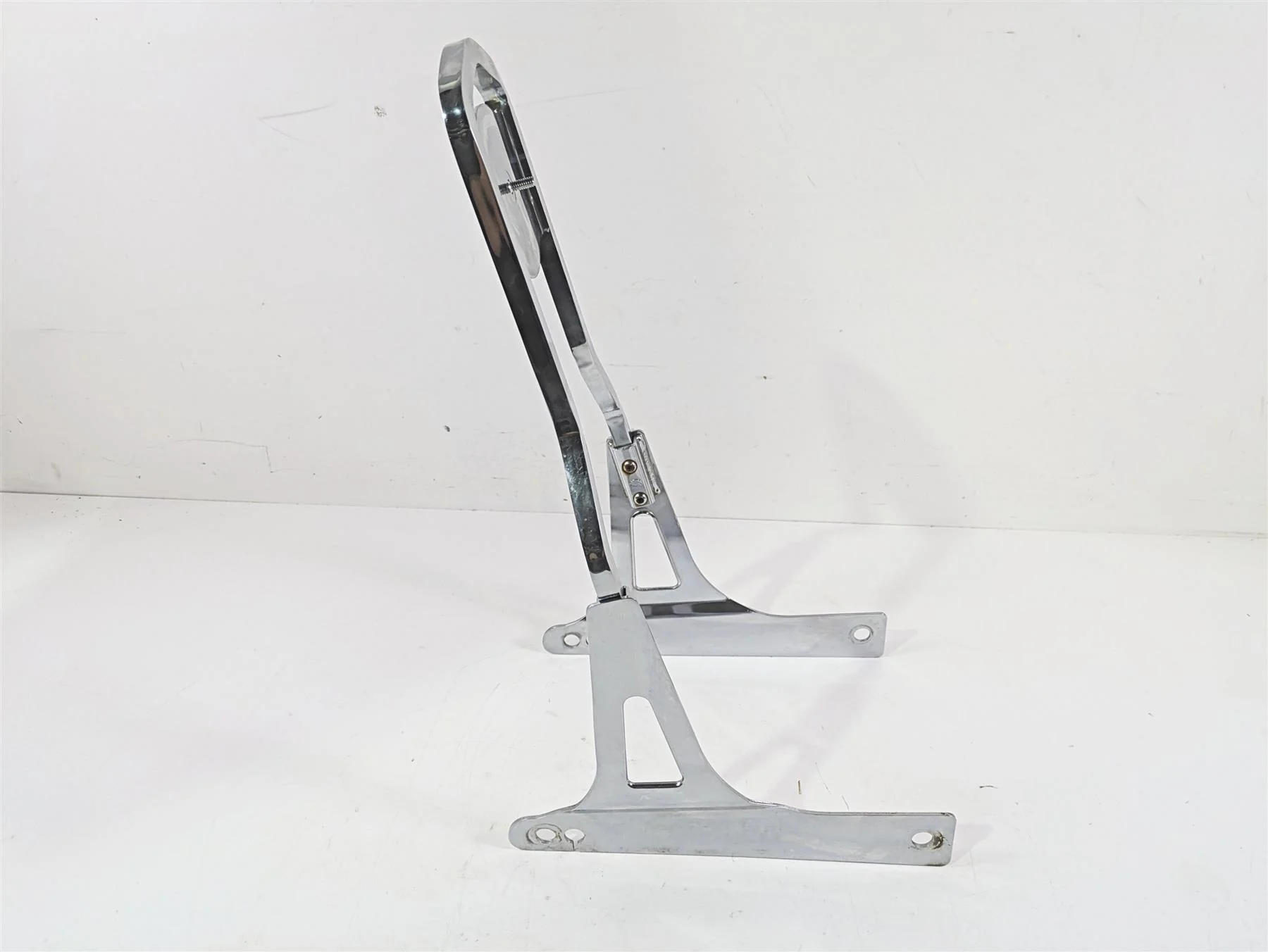 2008 Harley FXDL Dyna Low Rider 105TH Rear Chrome Back Rest Sissy Bar Mount - Image 3