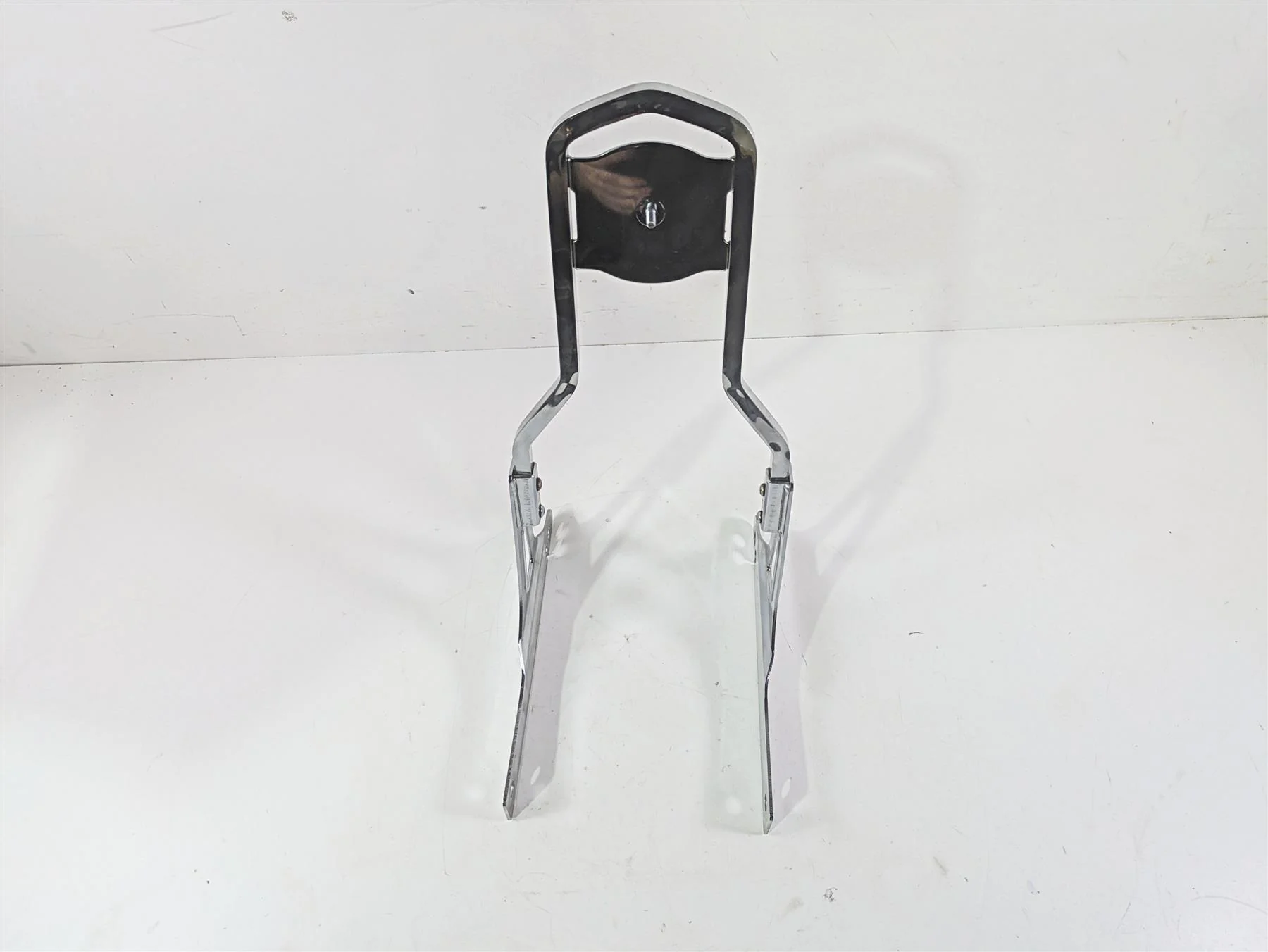 2008 Harley FXDL Dyna Low Rider 105TH Rear Chrome Back Rest Sissy Bar Mount - Image 4
