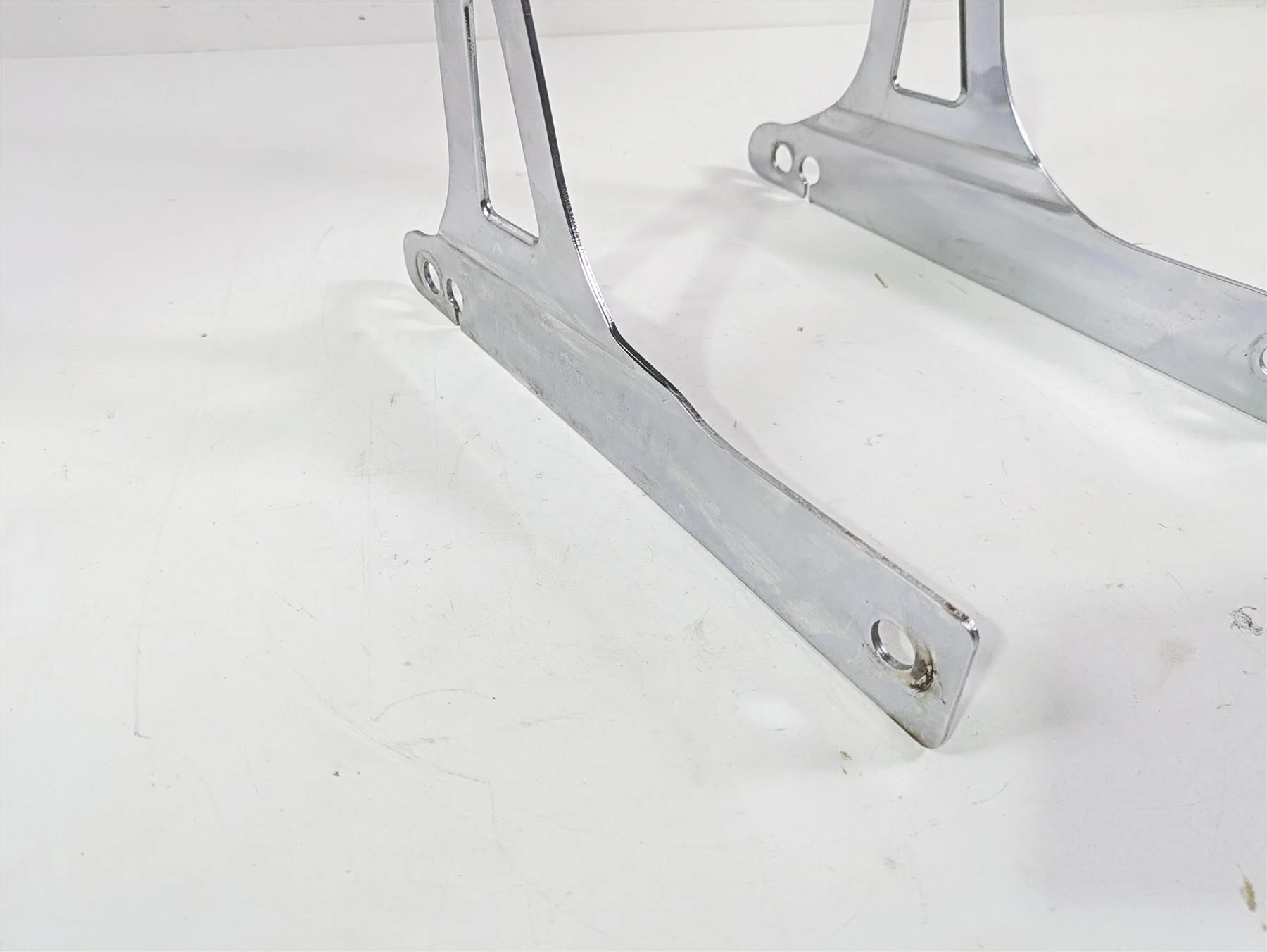 2008 Harley FXDL Dyna Low Rider 105TH Rear Chrome Back Rest Sissy Bar Mount - Image 6