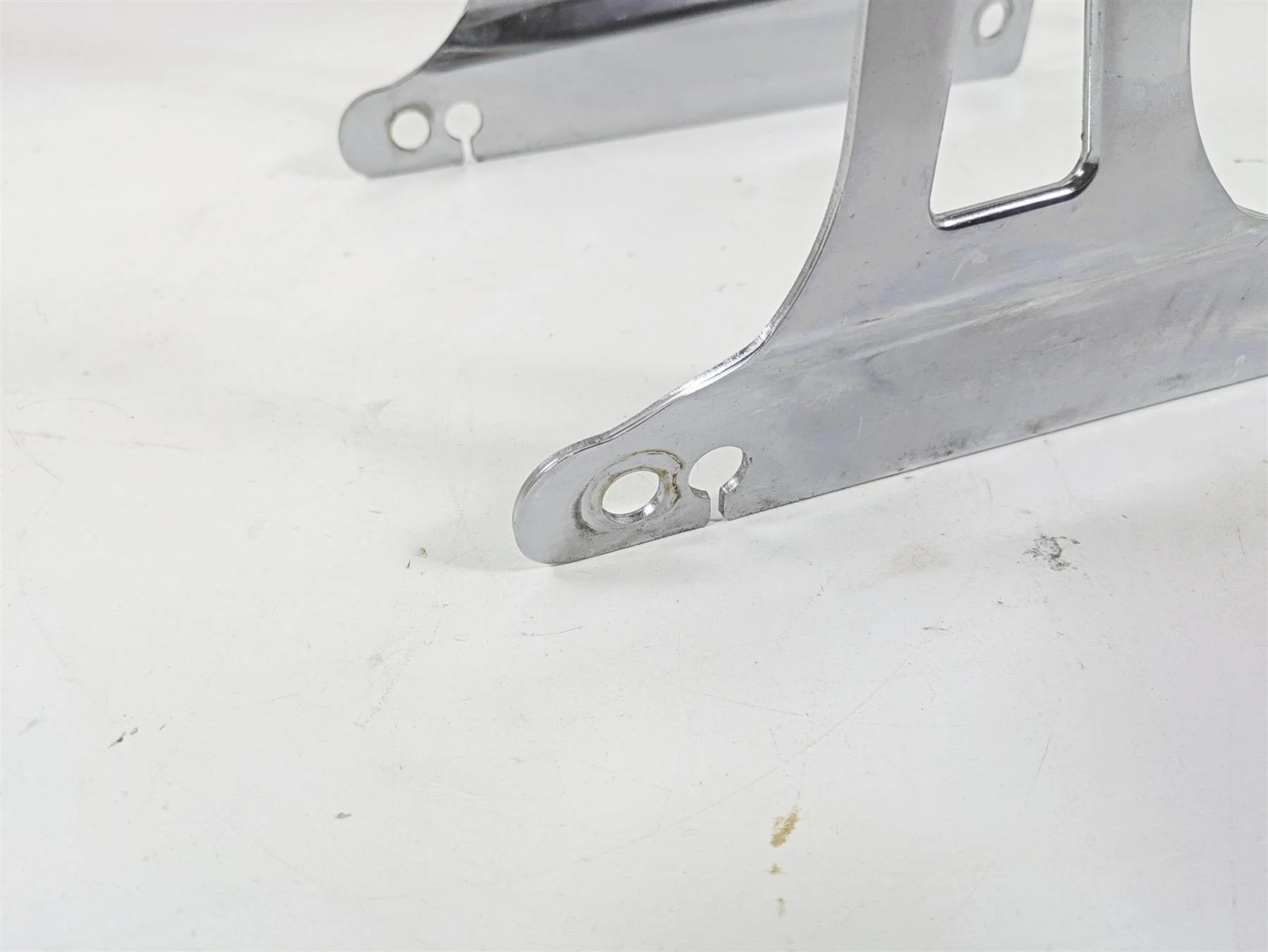 2008 Harley FXDL Dyna Low Rider 105TH Rear Chrome Back Rest Sissy Bar Mount - Image 9