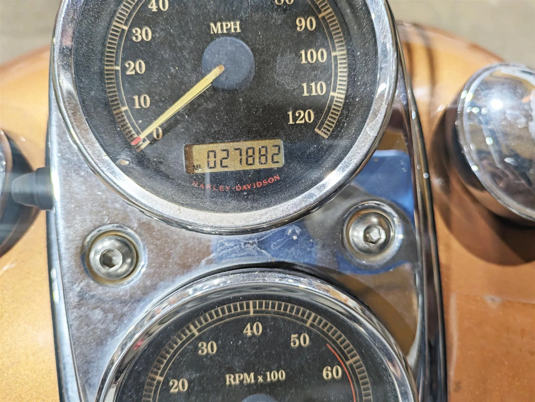 2008 Harley FXDL Dyna Low Rider 105TH Speedometer Gauge Instrument 27K 67478-04B - Image 2