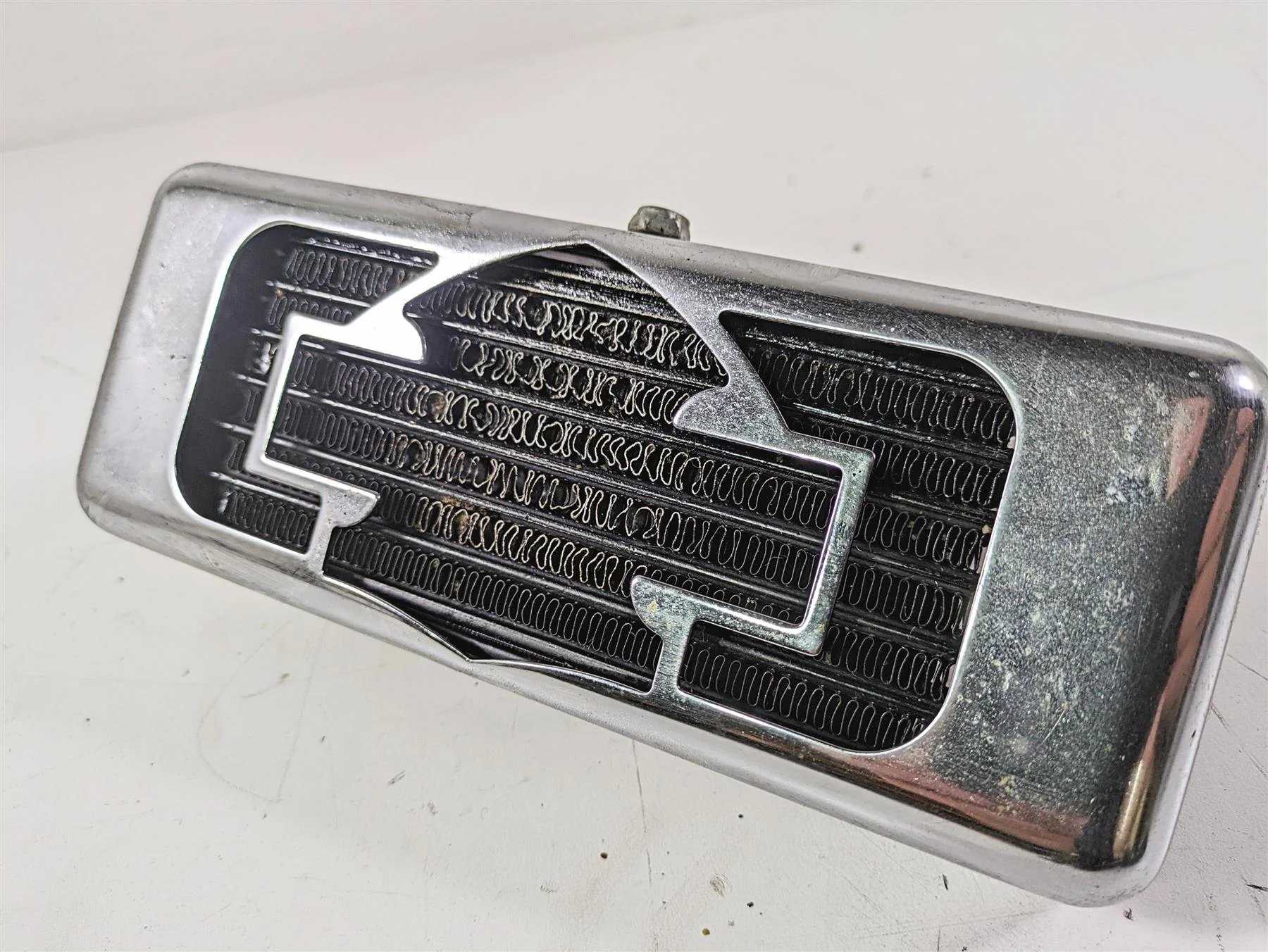 2008 Harley Touring FLHTCU E-Glide 105TH Oil Cooler Chrome Cover & Flange Set - Image 6