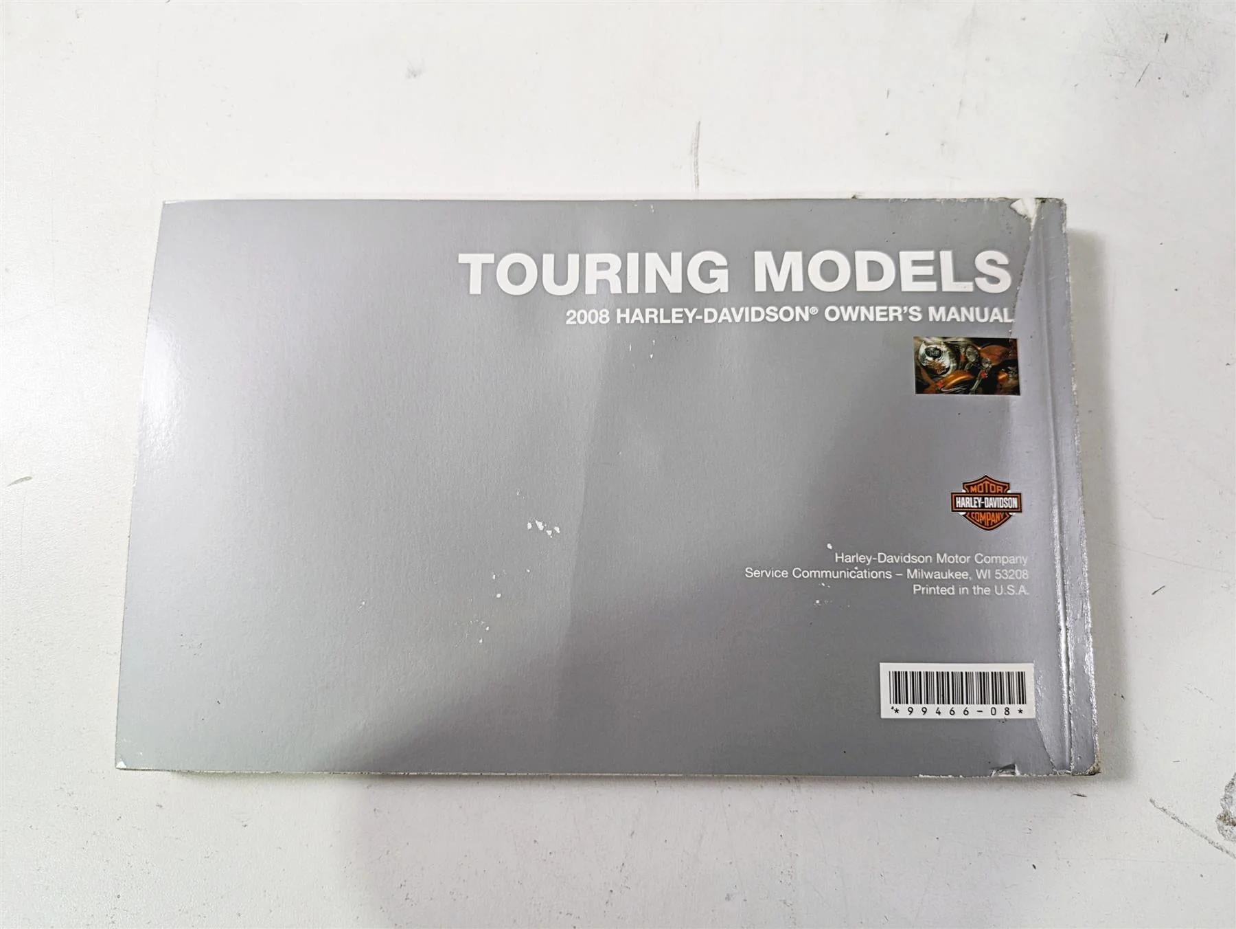 2008 Harley Touring FLHTCU E-Glide 105TH Owners Manual with Pouch 99466-08 - Image 2