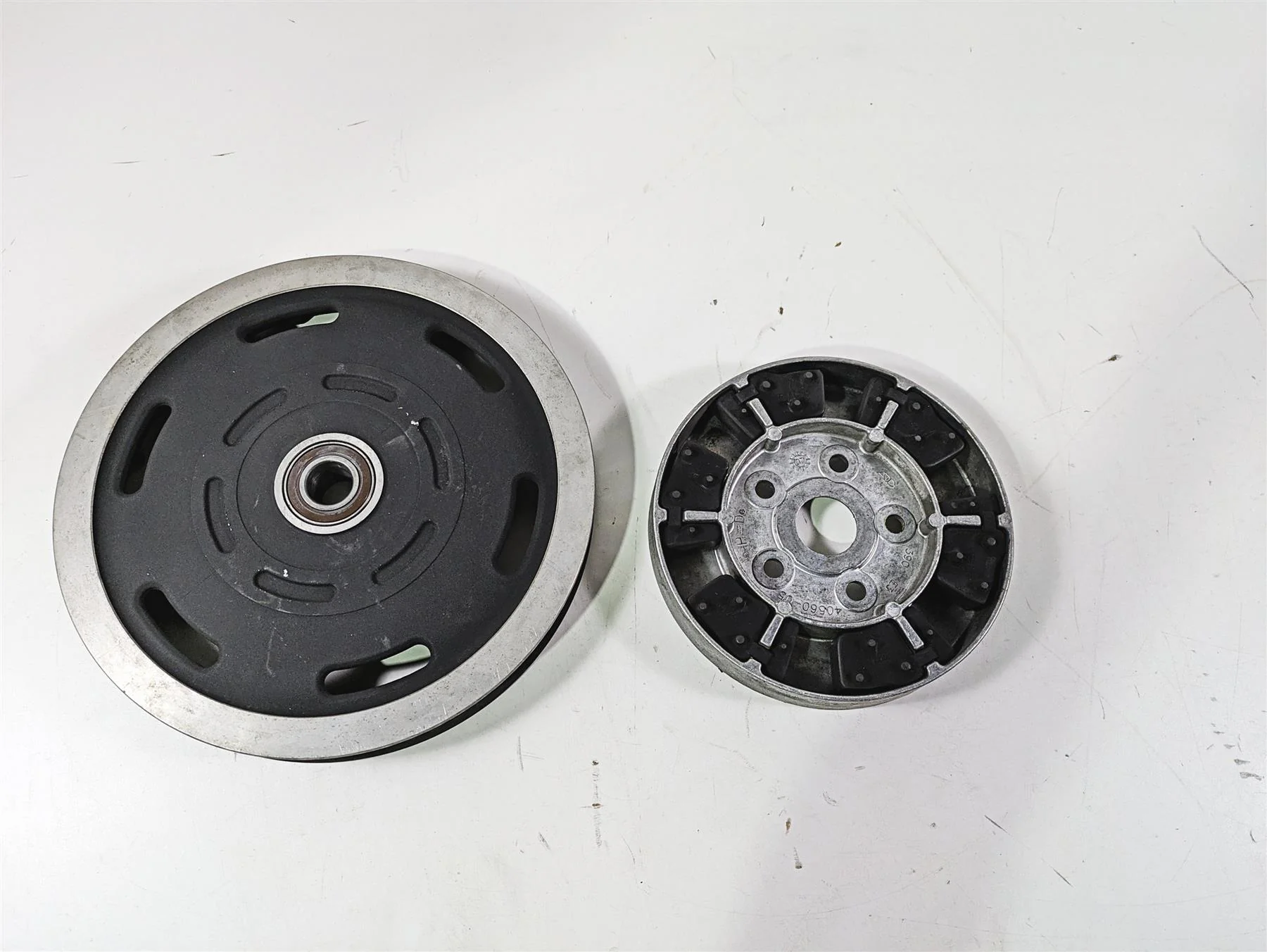 2008 Harley Touring FLHTCU E-Glide 105TH Rear 66T Drive Belt Pulley 37781-08 - Image 2