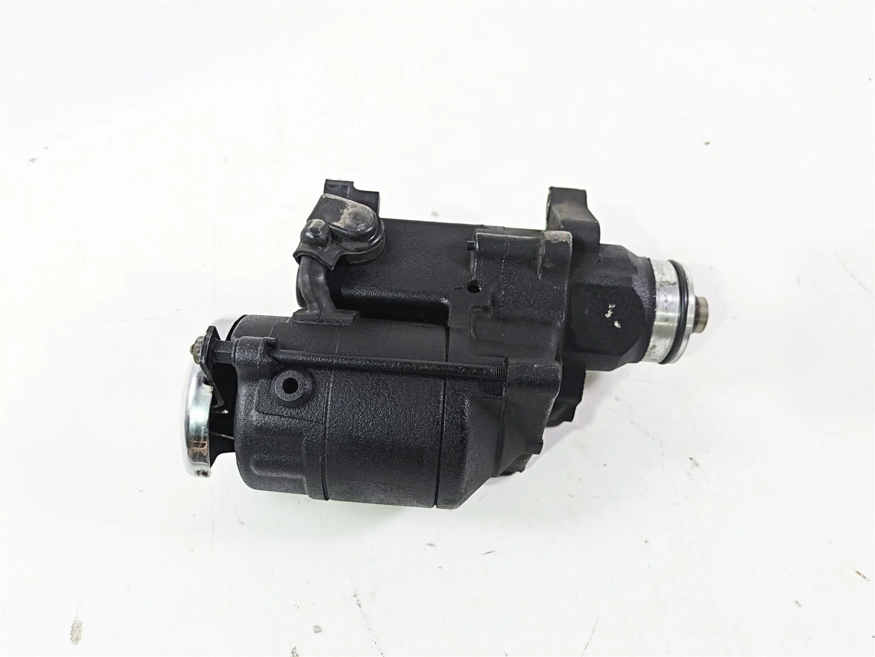 2008 Harley Touring FLHTP Electra Glide Engine Starter Motor + Cover 31618-06A - Image 3