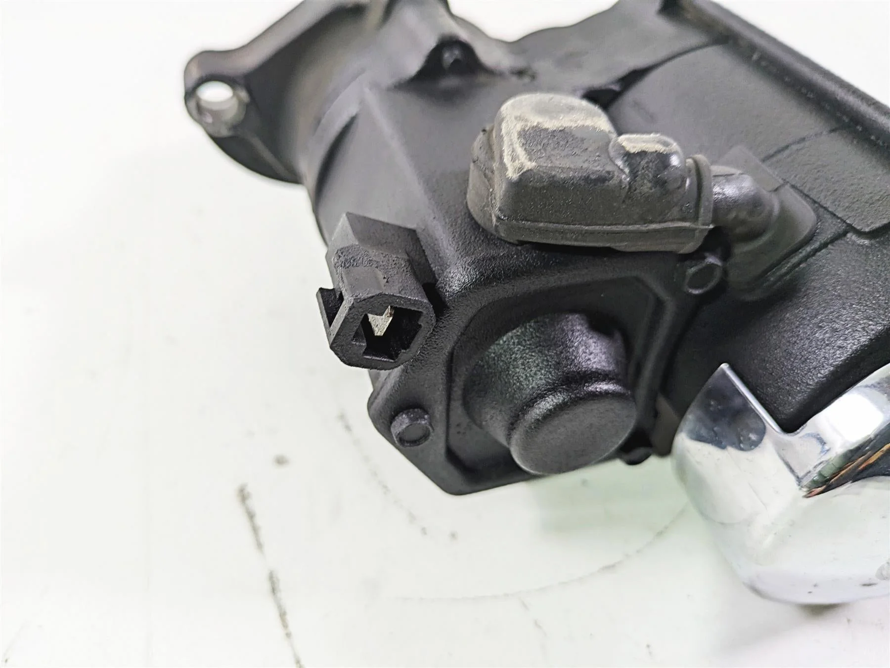2008 Harley Touring FLHTP Electra Glide Engine Starter Motor + Cover 31618-06A - Image 5