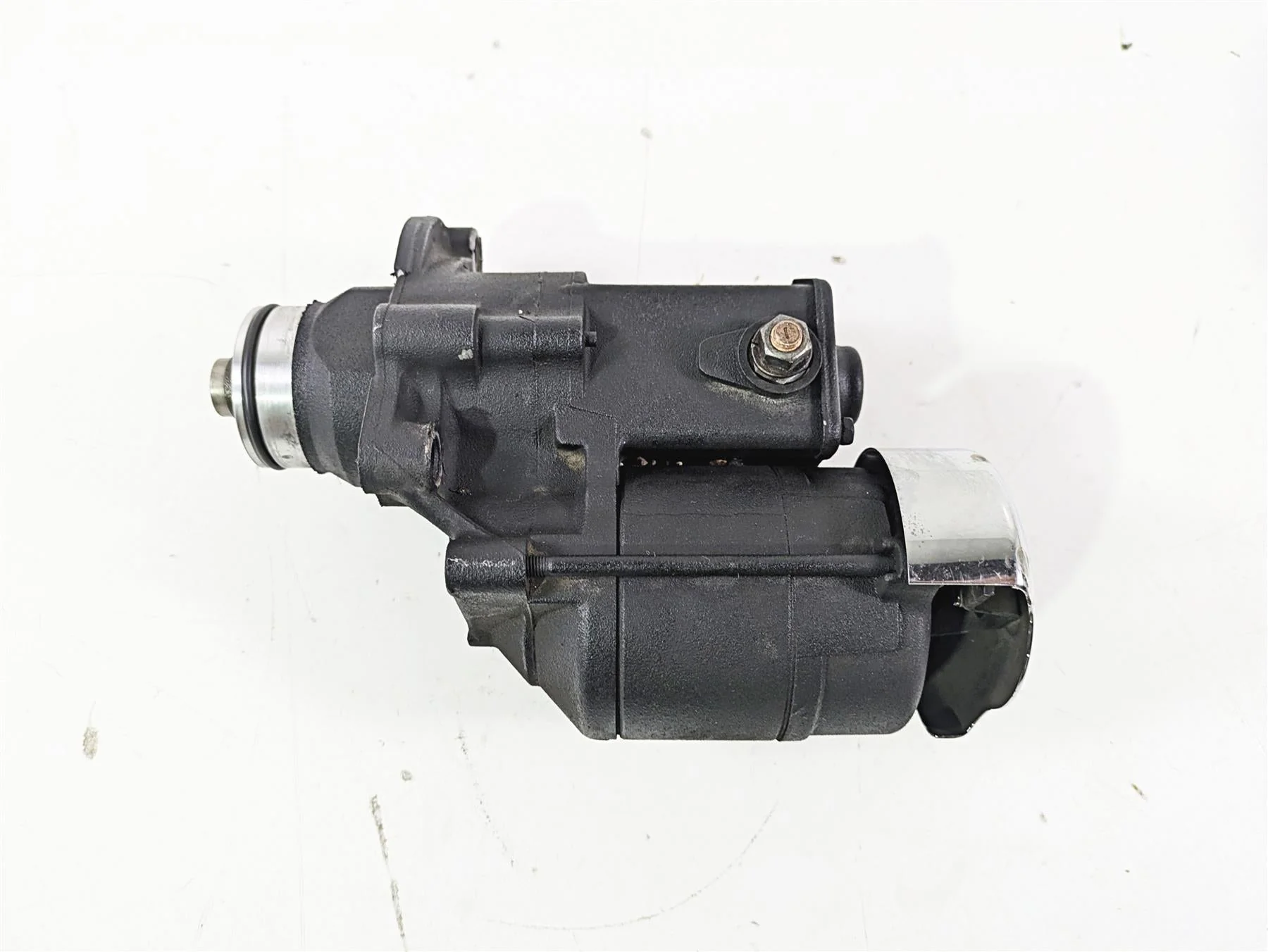 2008 Harley Touring FLHTP Electra Glide Engine Starter Motor + Cover 31618-06A - Image 9