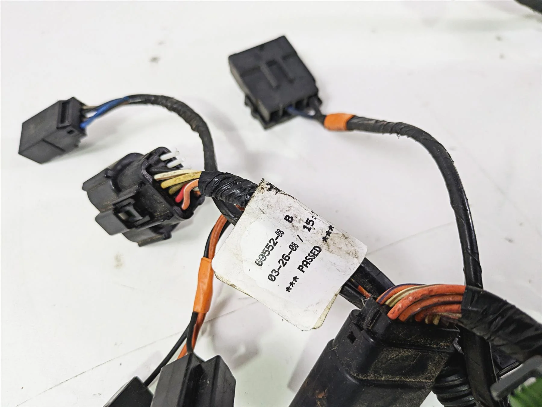 2008 Harley Touring FLHTP Electra Glide Front Fairing Wiring Harness 69552-08 - Image 7