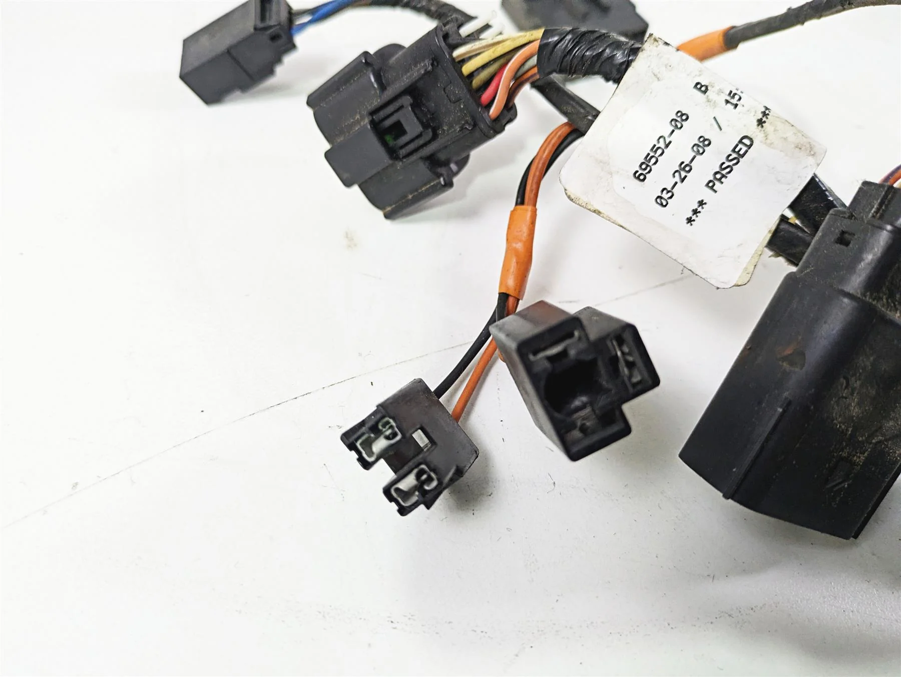 2008 Harley Touring FLHTP Electra Glide Front Fairing Wiring Harness 69552-08 - Image 9