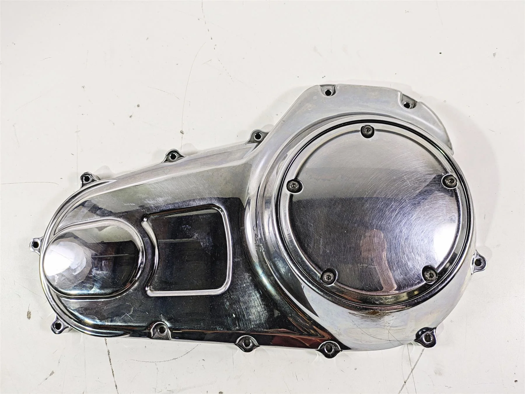 2008 Harley Touring FLHTP Electra Glide Outer Primary Clutch Cover 60685-07 - Image 3