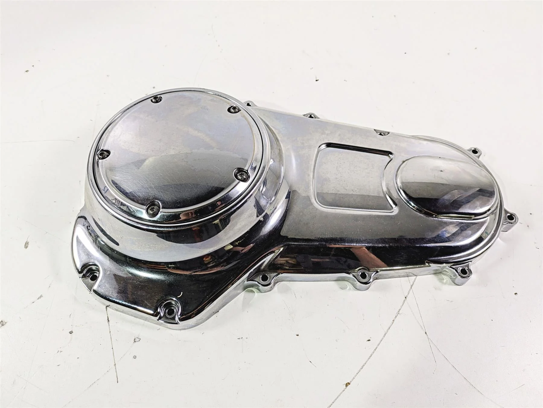 2008 Harley Touring FLHTP Electra Glide Outer Primary Clutch Cover 60685-07 - Image 5