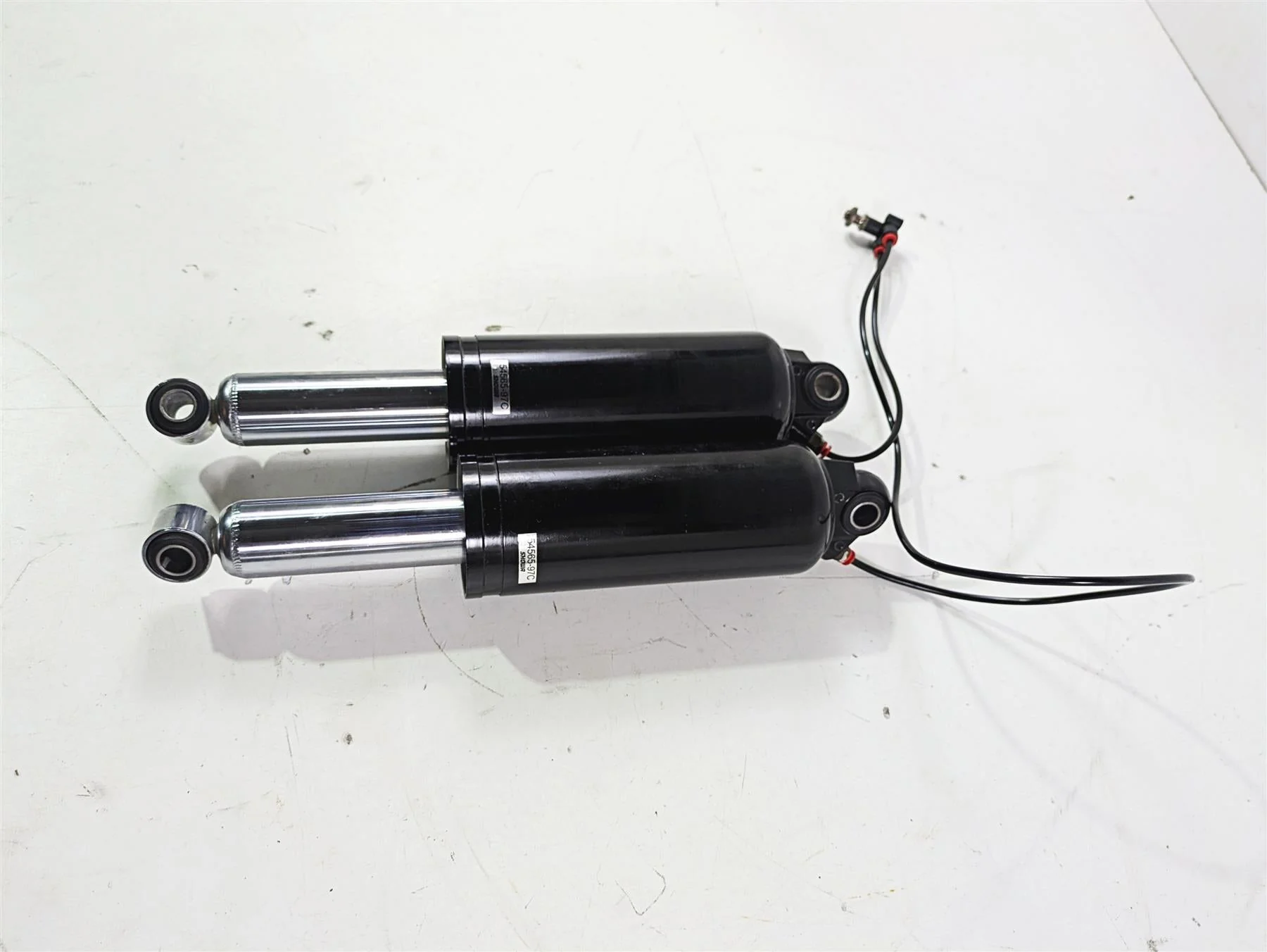 2008 Harley Touring FLHTP Electra Glide Rear Shock Damper Set 13" 54565-97C - Image 3