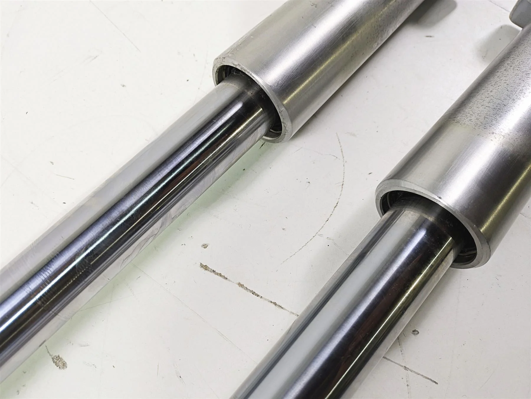 2008 Harley Touring FLHTP Electra Glide Straight Front Fork Set -Read 46502-06 - Image 12
