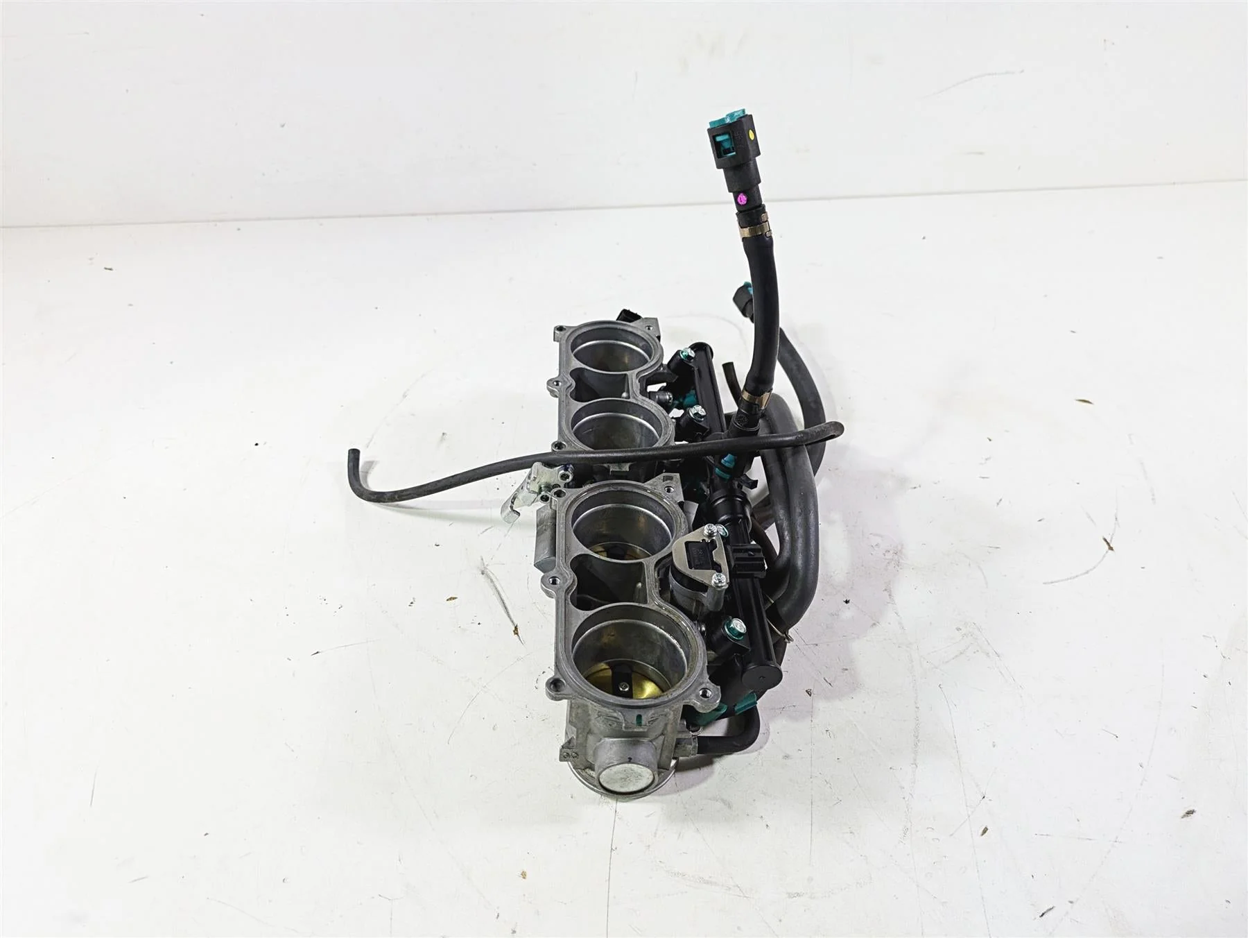 2008 Honda CBR1000RR SC59 Throttle Body Fuel Injectors 16400-MFL-671 - Image 2