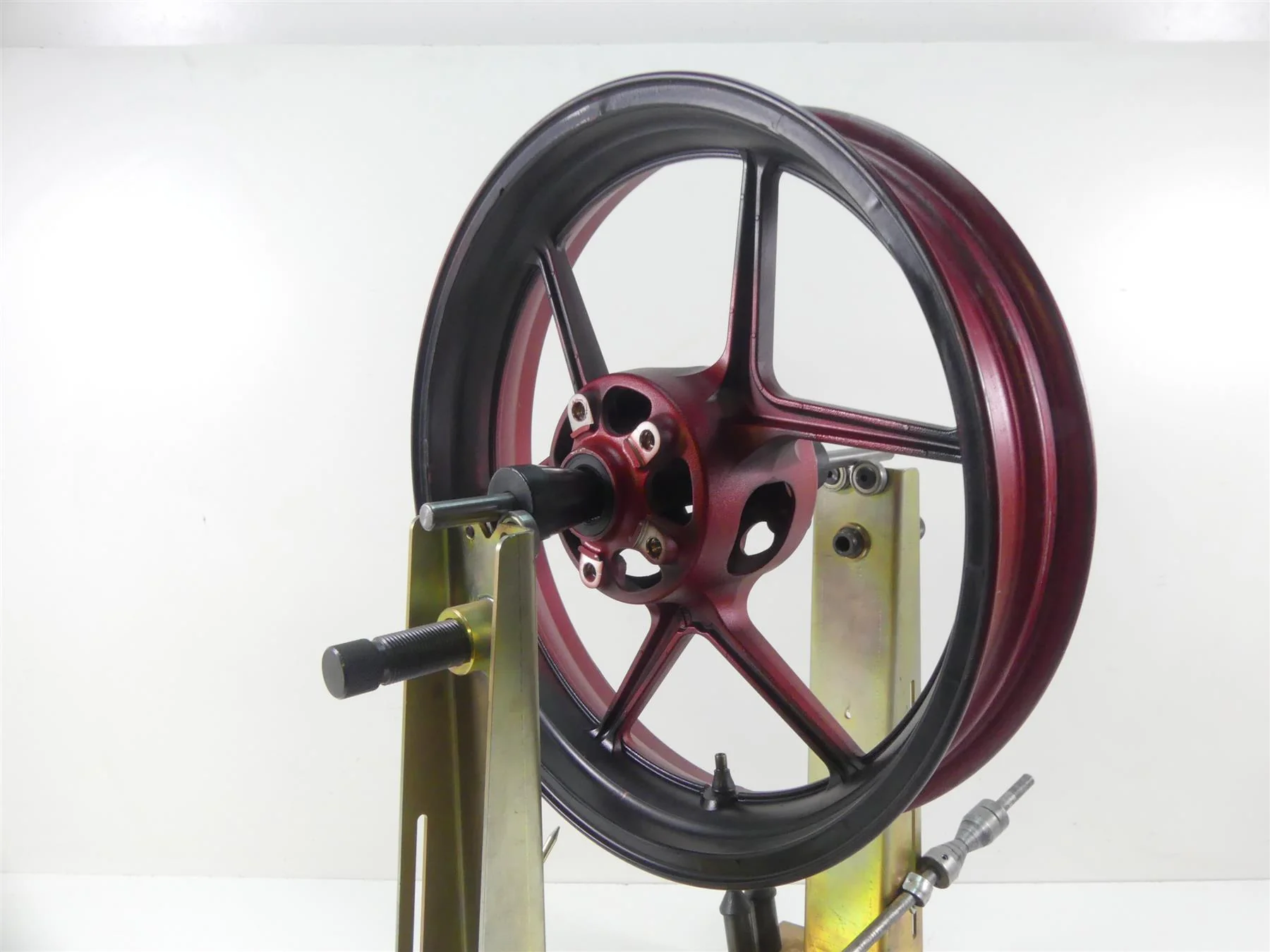 2008 Kawasaki ZX6R ZX6 R Ninja Front Straight Wheel Rim 17x3.5 41073-0129-R2 - Image 2
