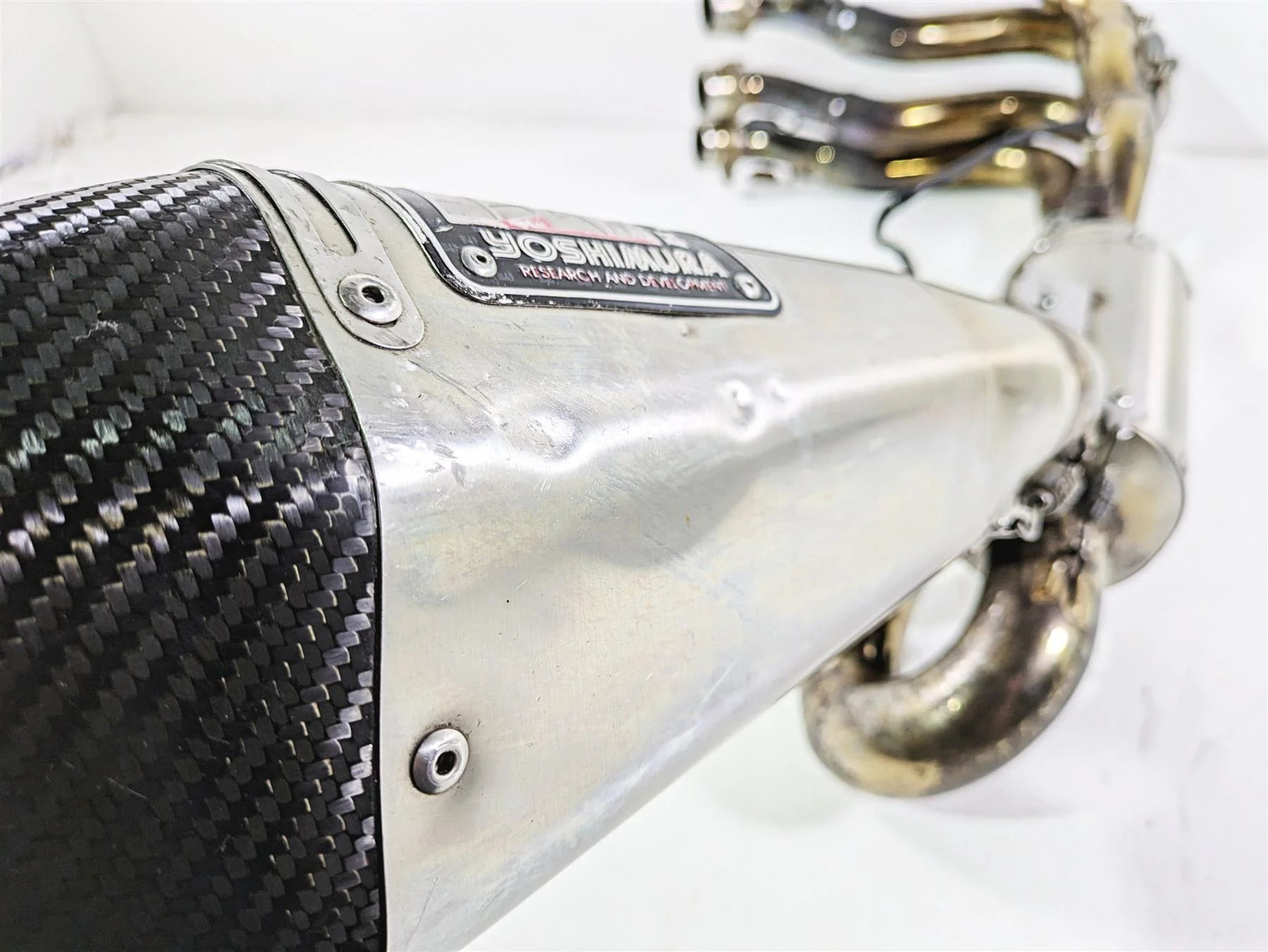 2008 Suzuki GSXR600 Yoshimura Full Header Muffler Exhaust System Set R55 R-55 - Image 4