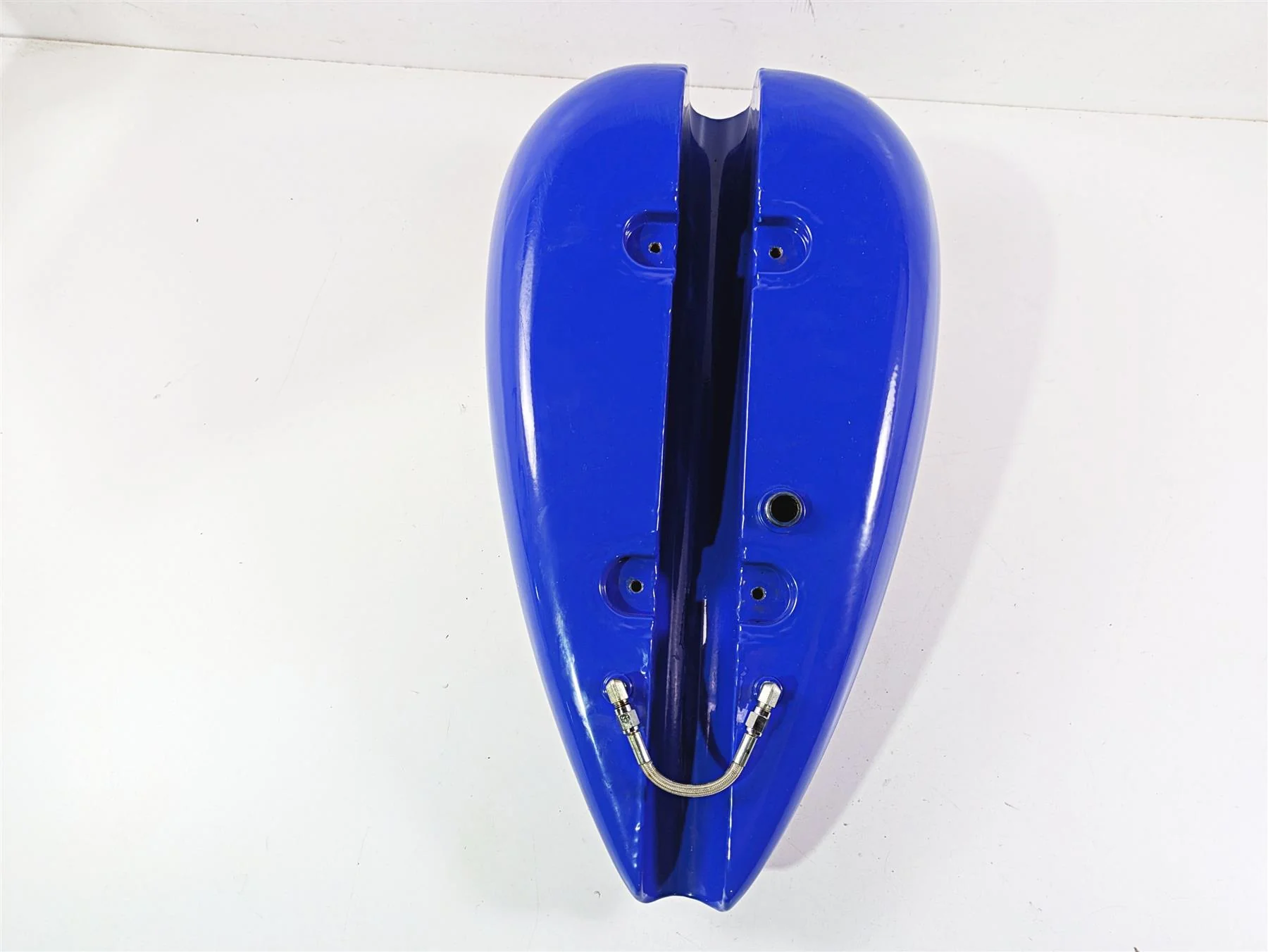 2008 Ultima Motorcycles Fat Bastard Blue Fuel Gas Petrol Tank & Petcock - Image 8