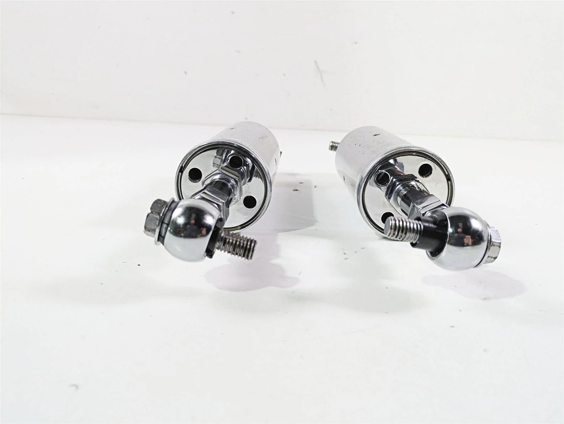 2008 Ultima Motorcycles Fat Bastard Chrome Adjustable Rear Shock Damper Set - Image 3