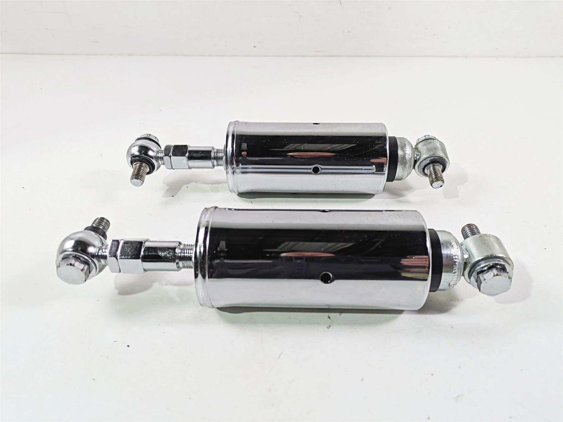 2008 Ultima Motorcycles Fat Bastard Chrome Adjustable Rear Shock Damper Set - Image 4