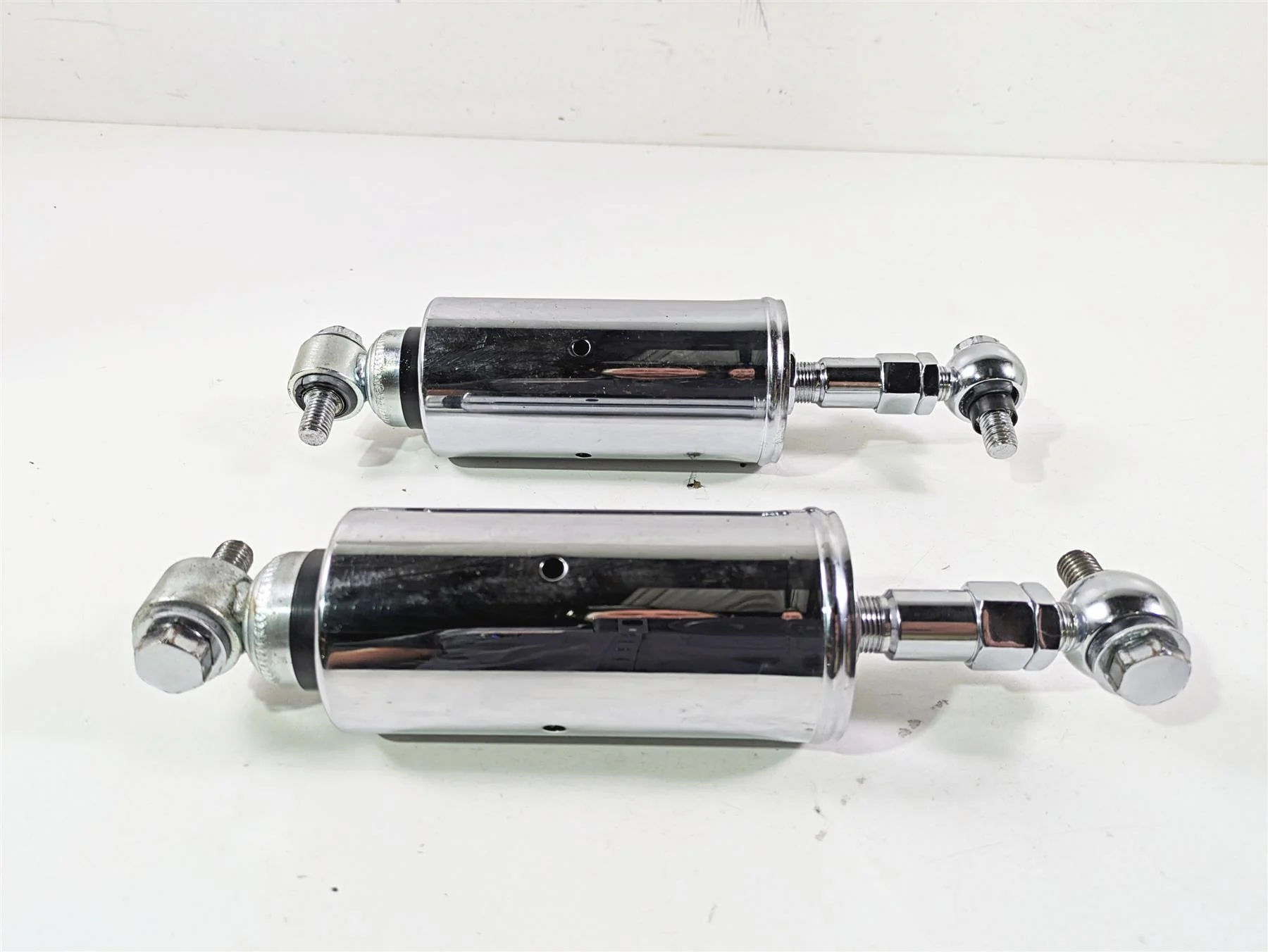2008 Ultima Motorcycles Fat Bastard Chrome Adjustable Rear Shock Damper Set - Image 6